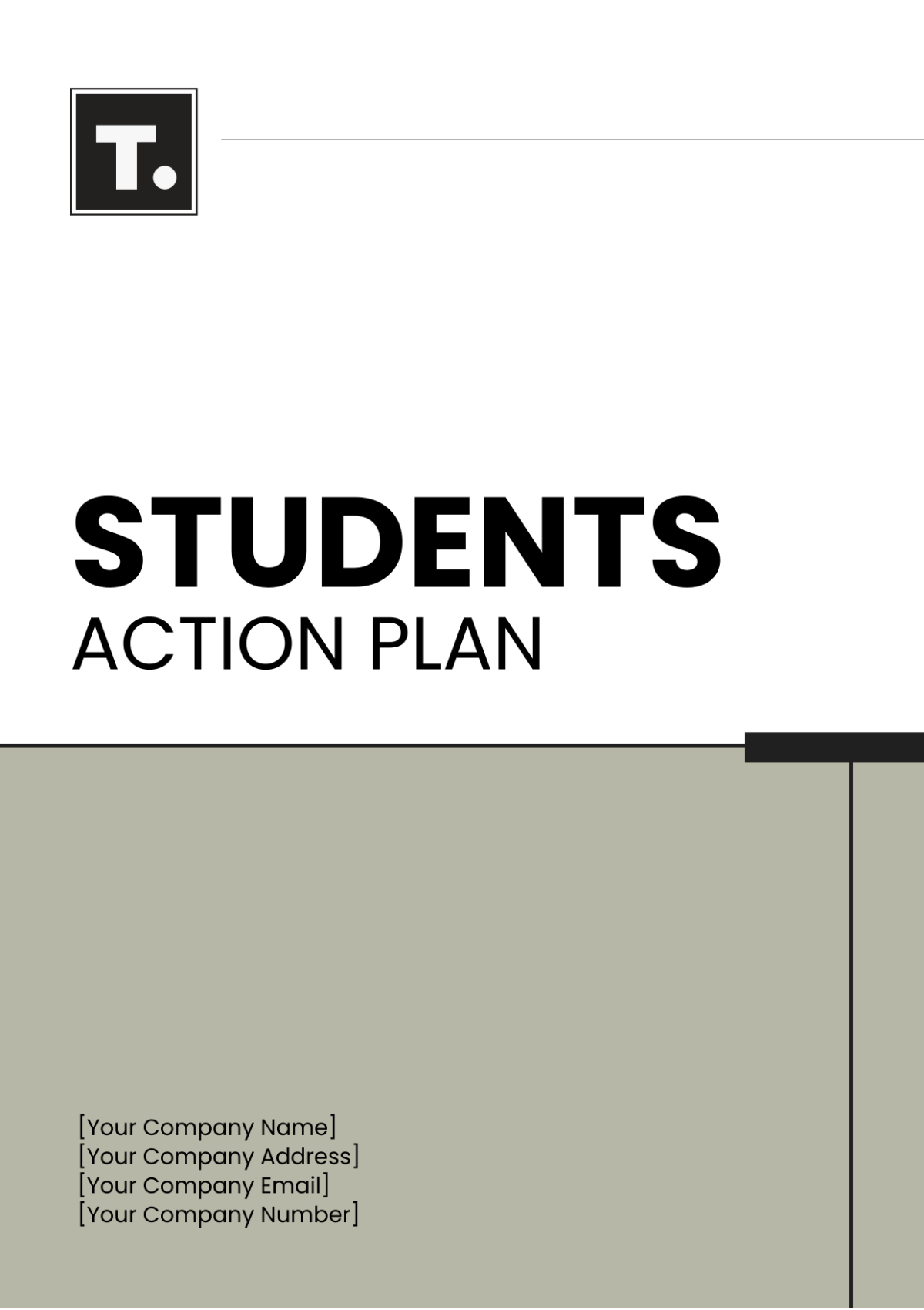 Free Action Plan Template For Students