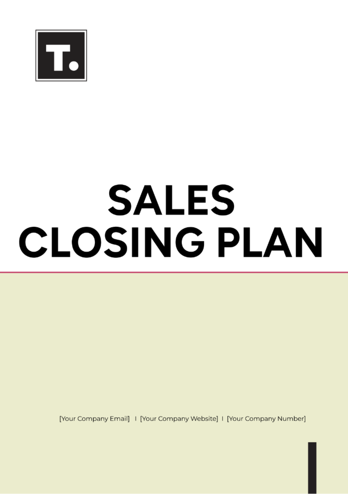 Sales Closing Plan Template - Edit Online & Download