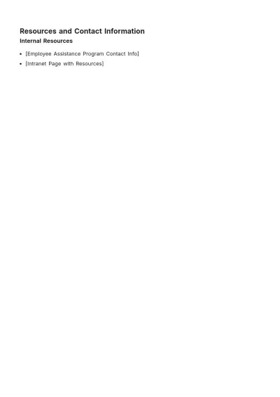 Free Mental Health Action Plan Template to Edit Online