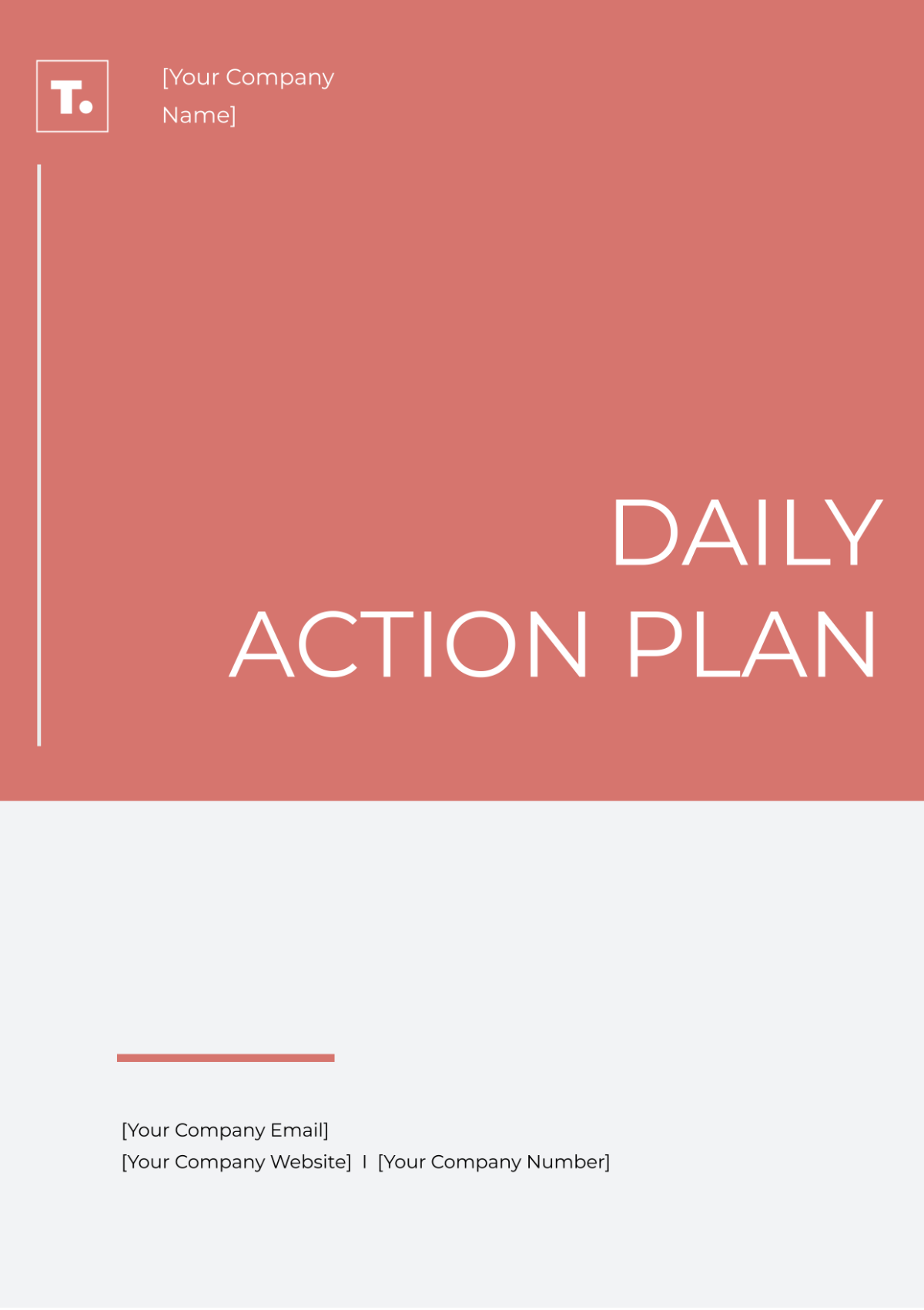 Free Daily Action Plan Template