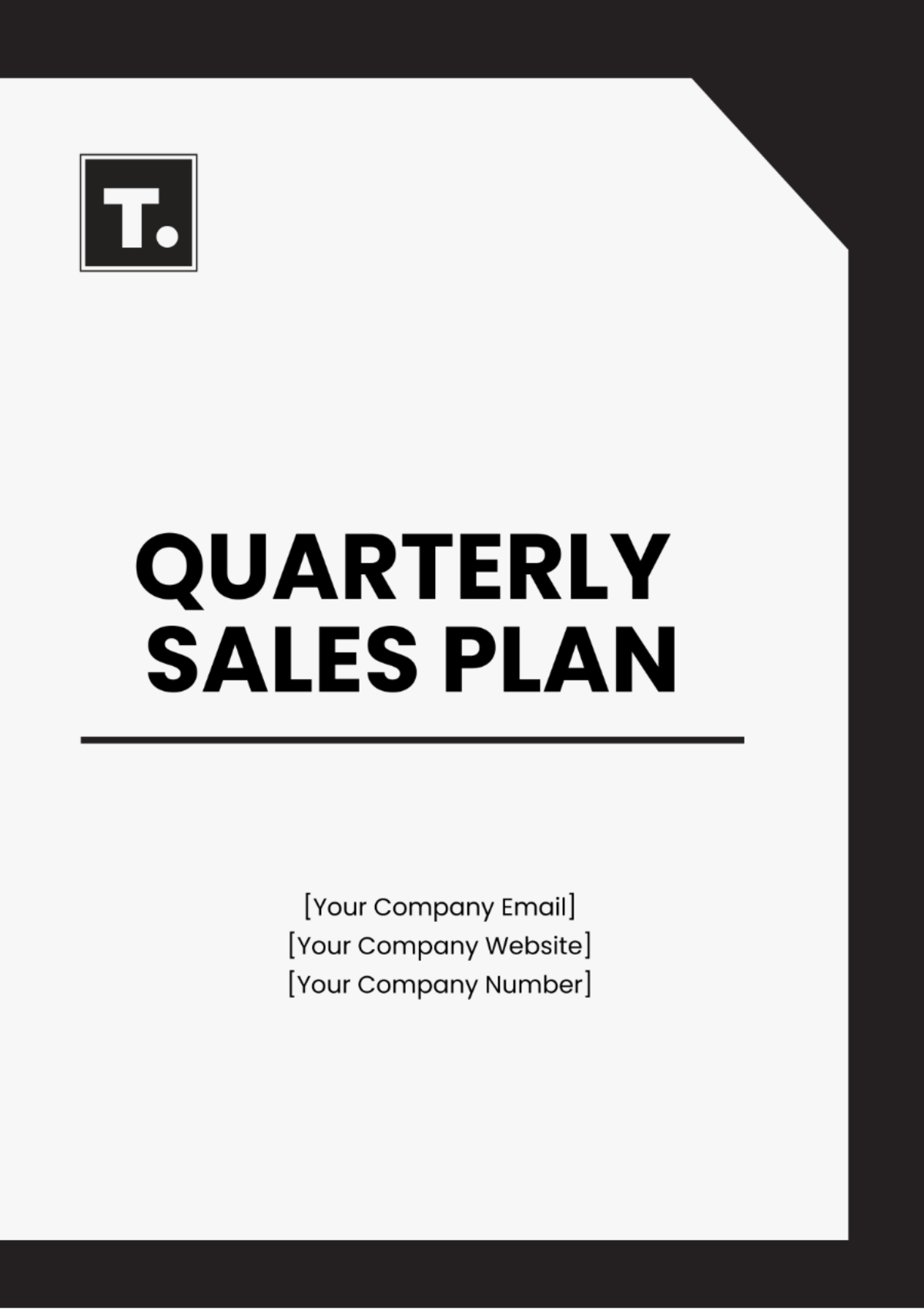 Quarterly Sales Plan Template - Edit Online & Download