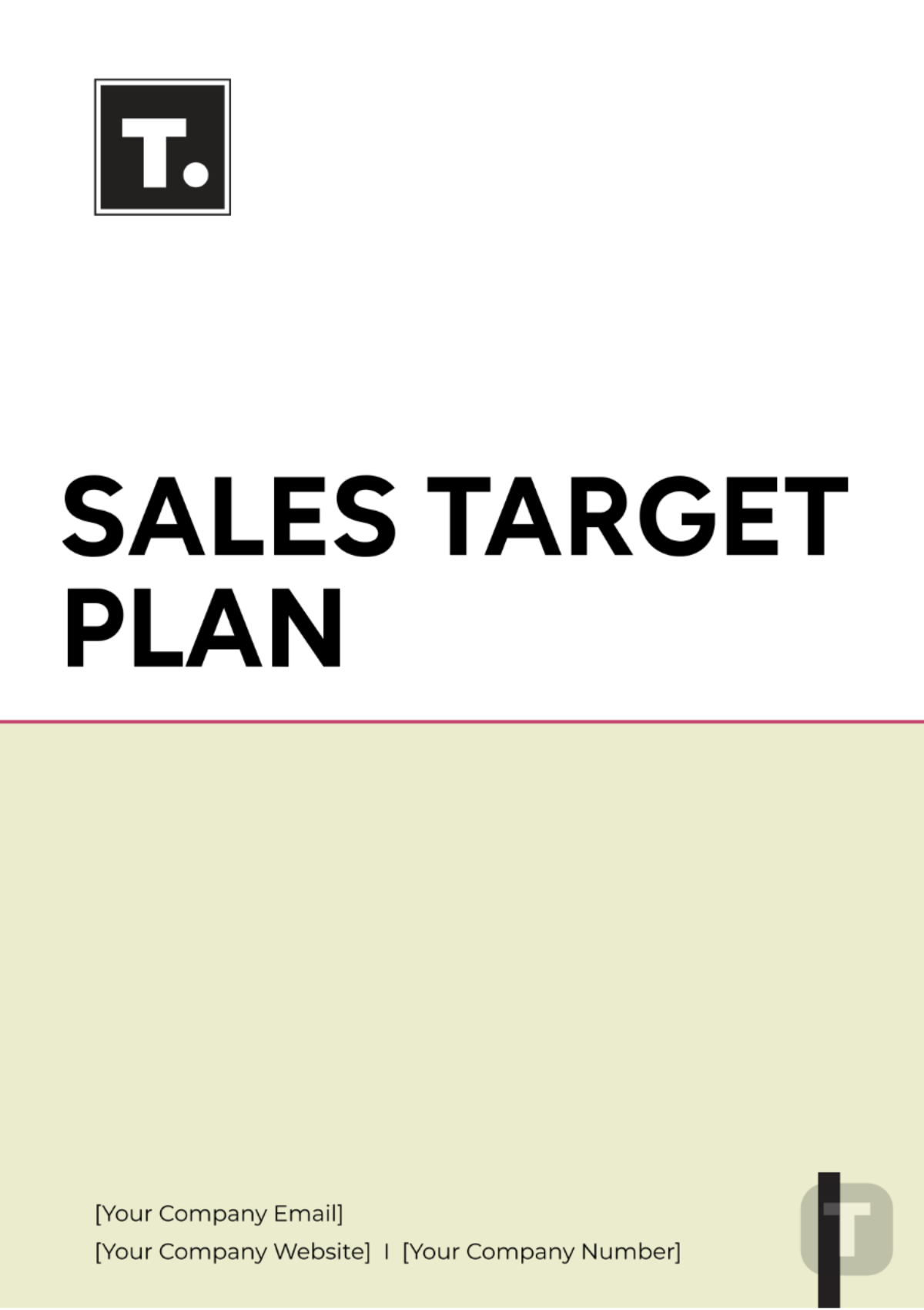 Sales Target Plan Template - Edit Online & Download