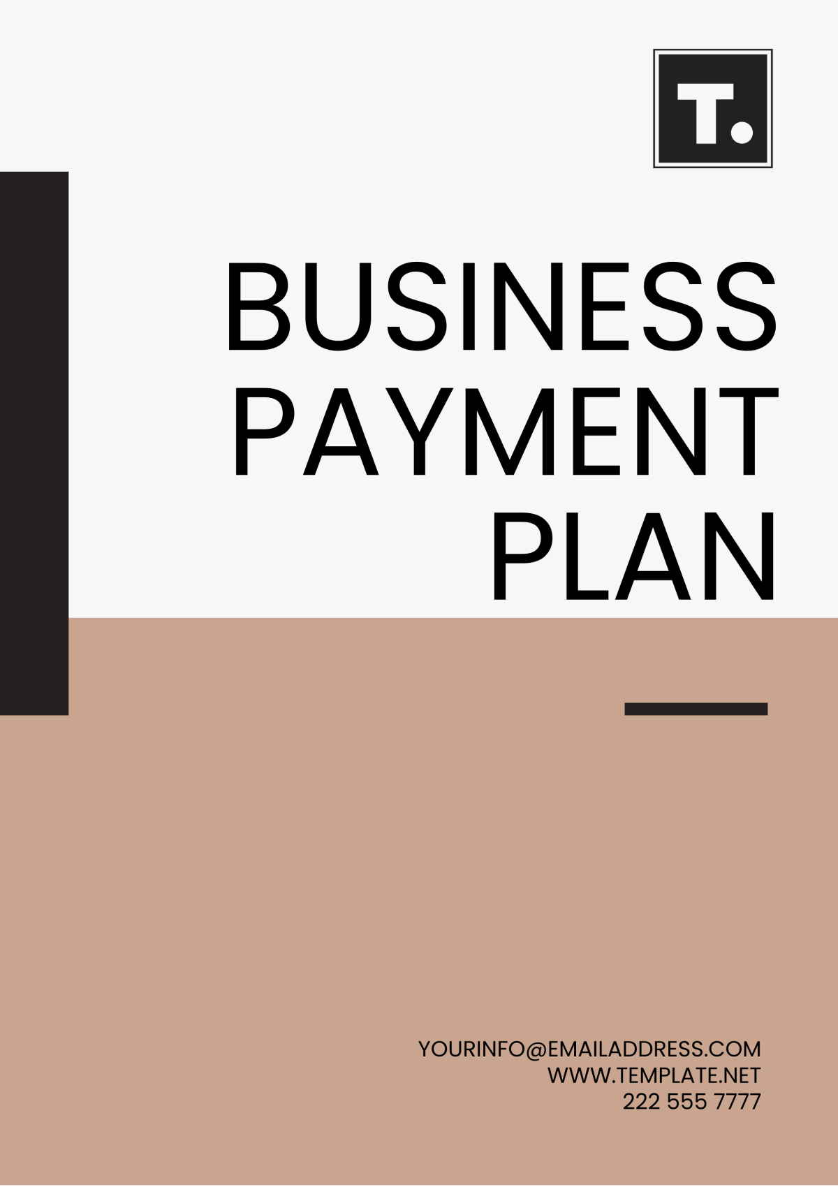 Free Business Payment Plan Template