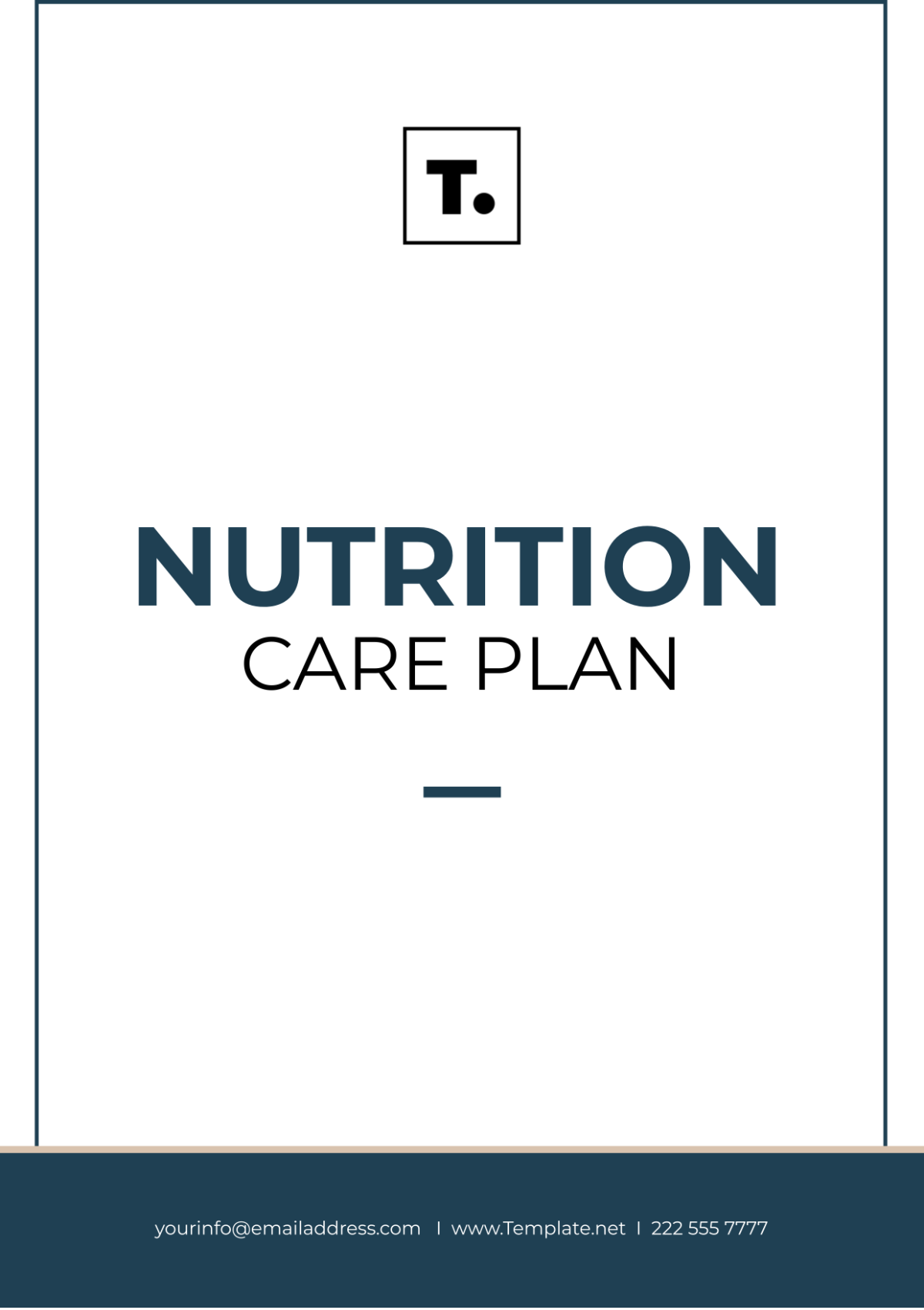 Nutrition Care Plan Template