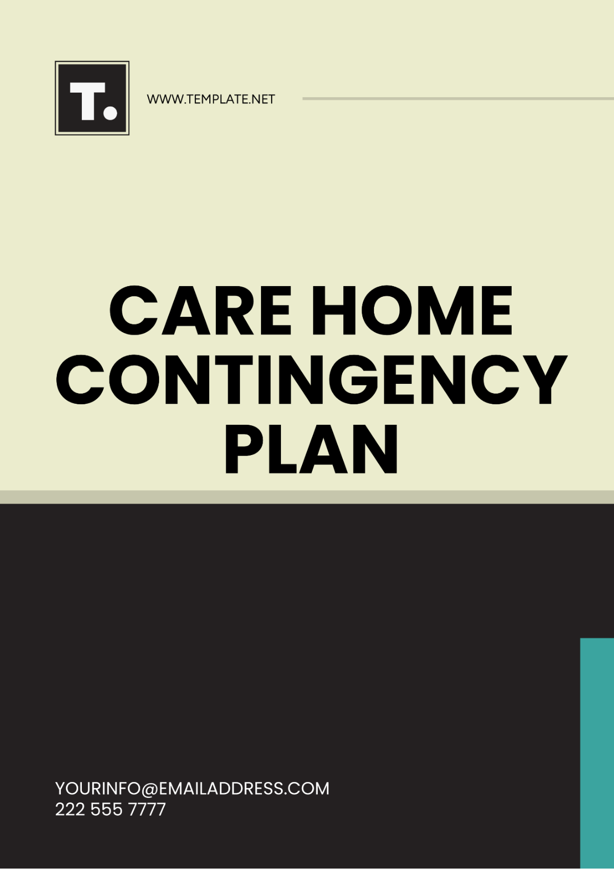 Care Home Contingency Plan Template