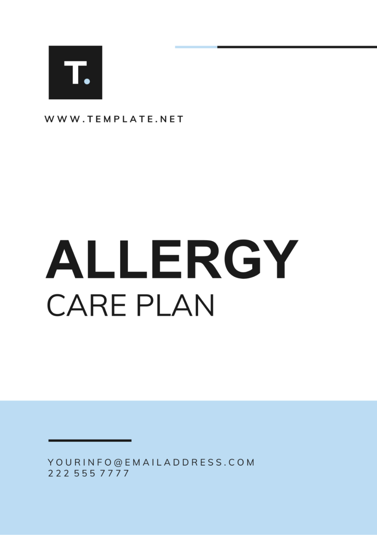 Allergy Care Plan Template