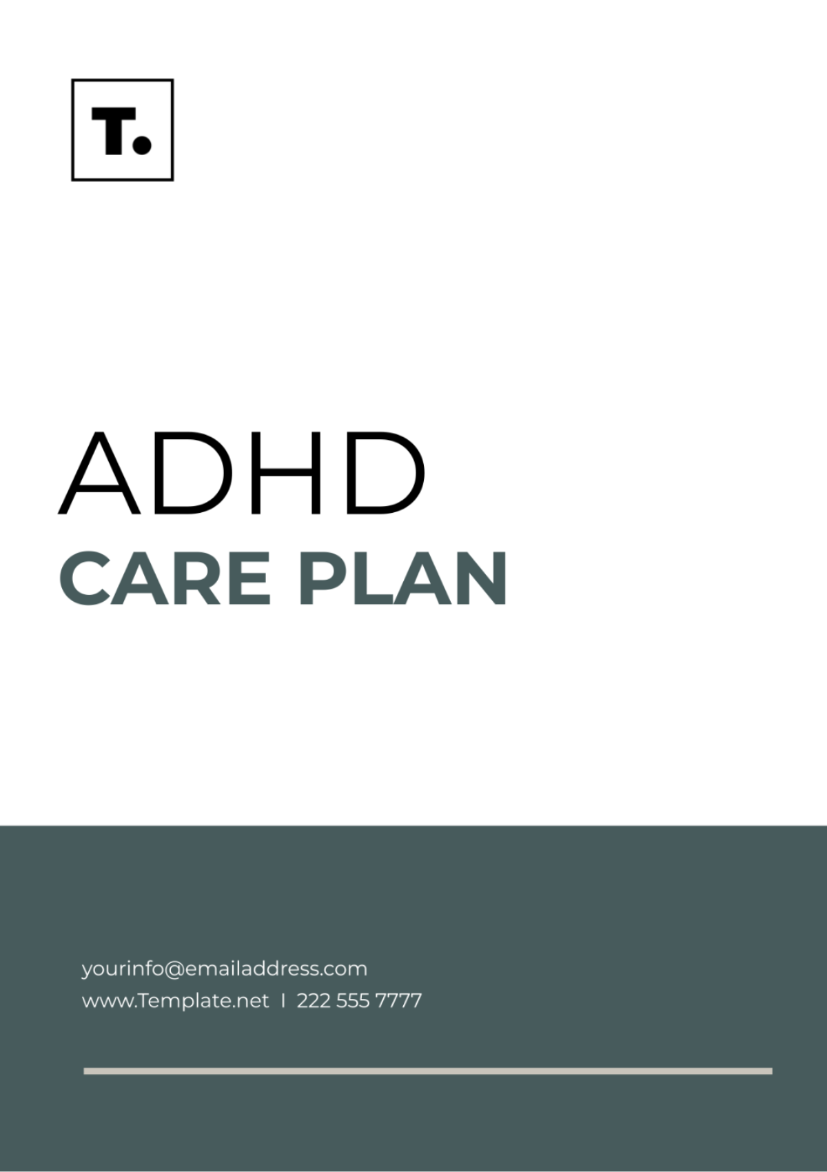 Adhd Care Plan Template