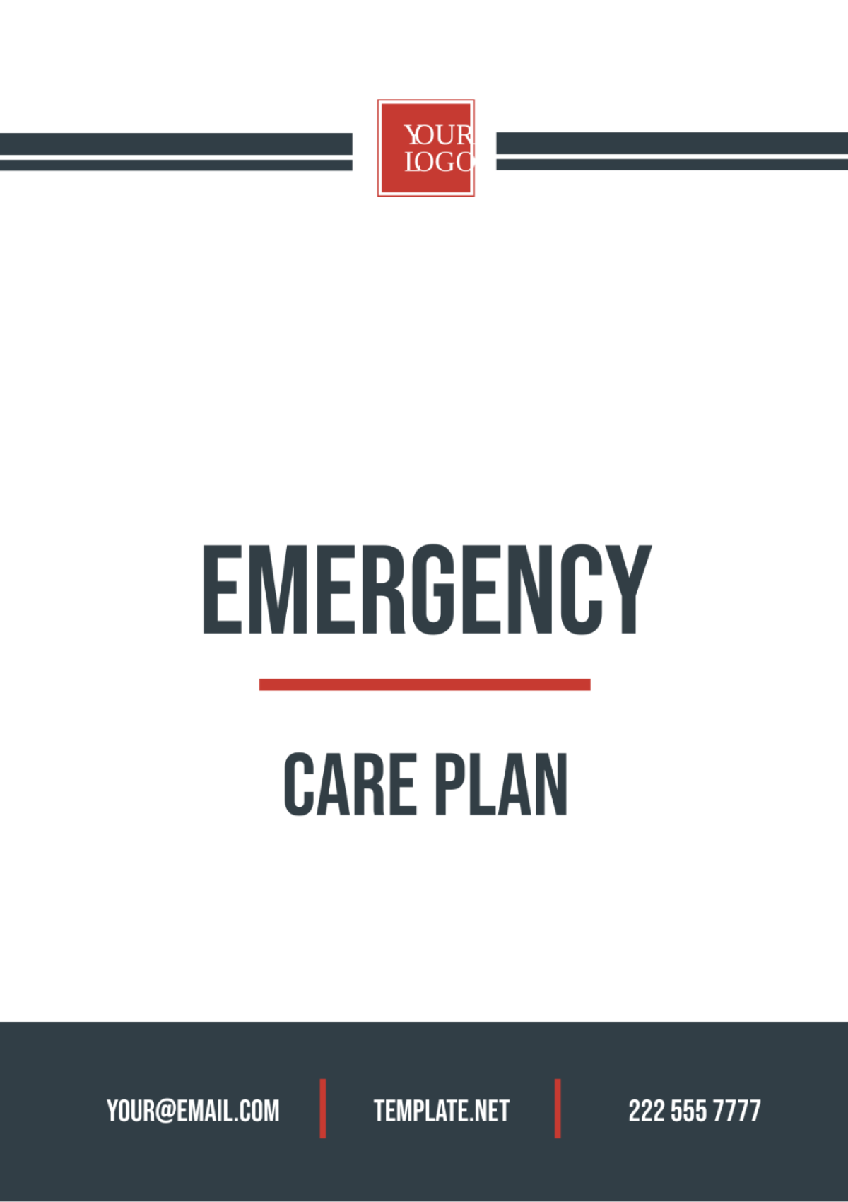 Emergency Care Plan Template