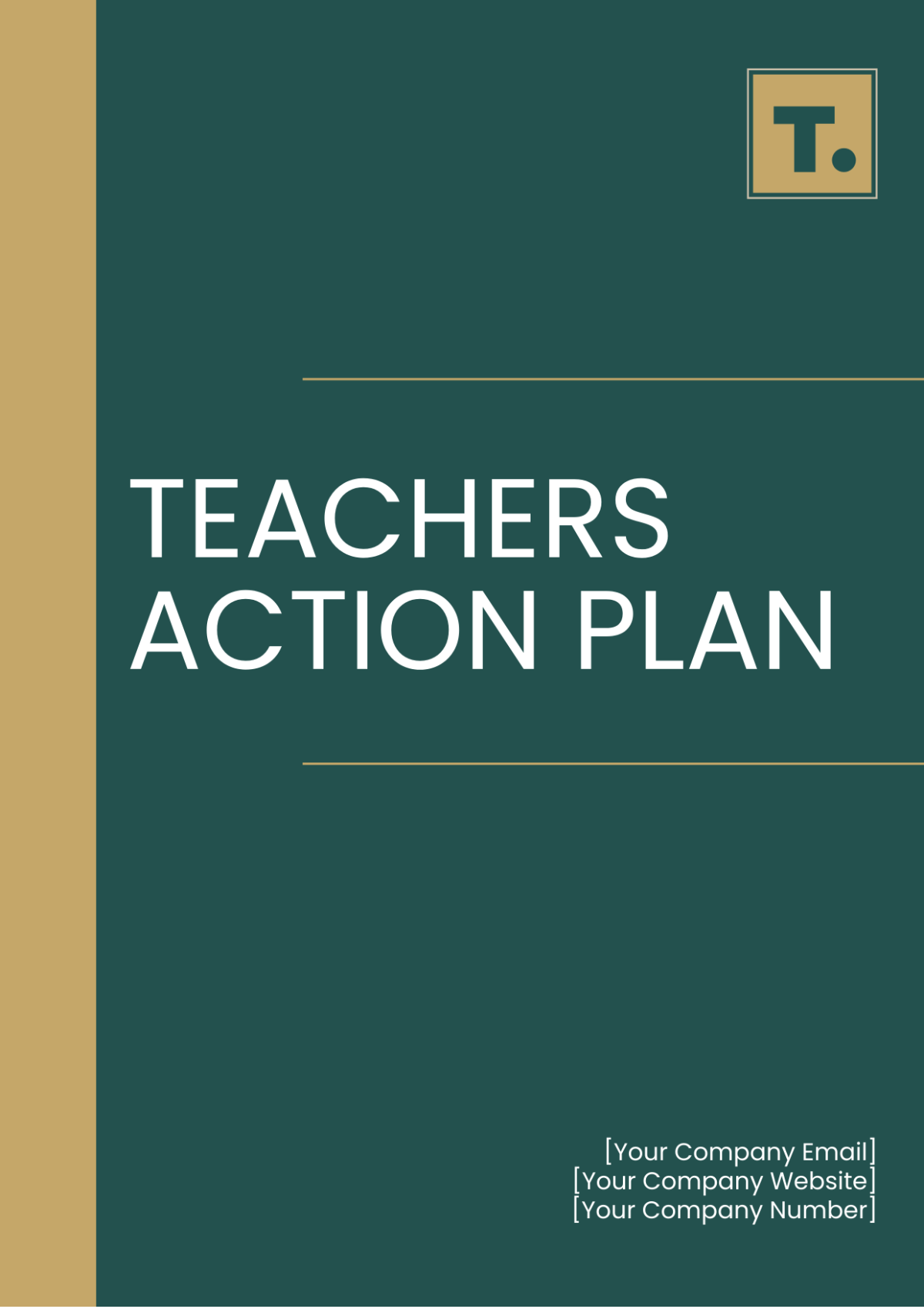 Free Action Plan Template For Teachers
