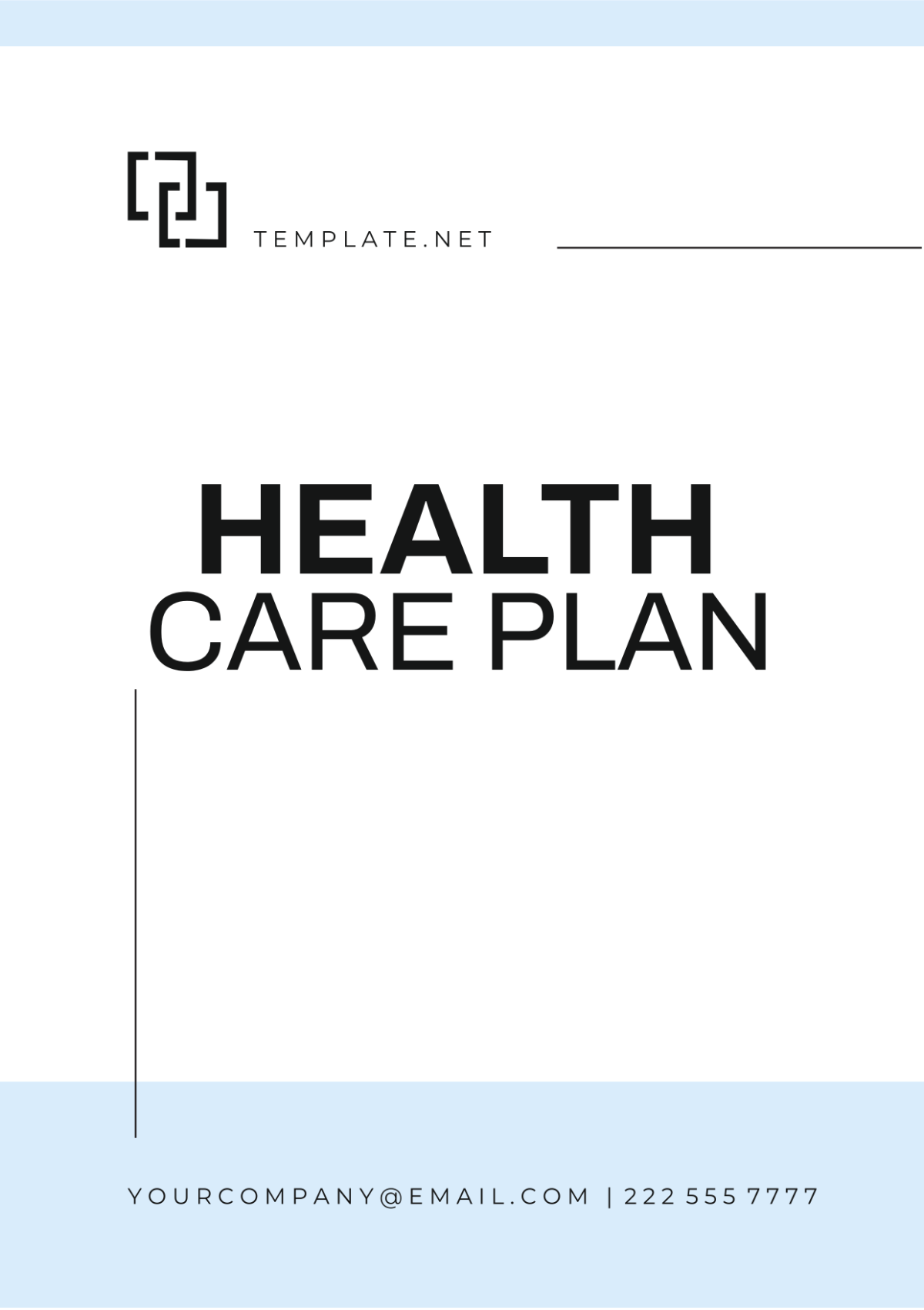 Health Care Plan Template