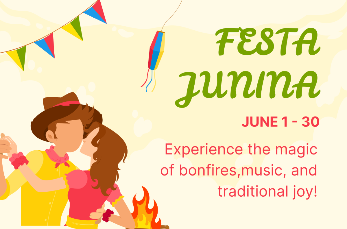 Free Festa Junina Festival Banner Template