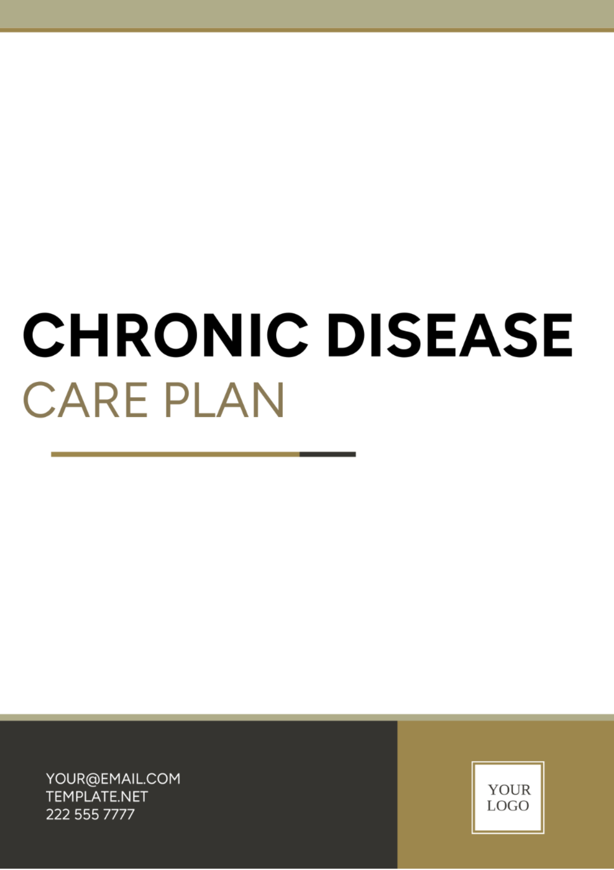 Chronic Disease Care Plan Template