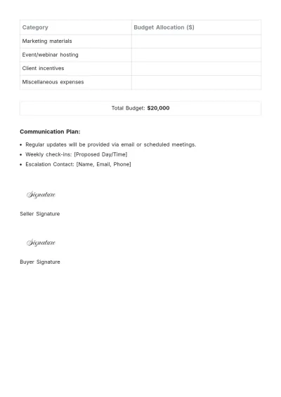 Free Sales Mutual Action Plan Template to Edit Online