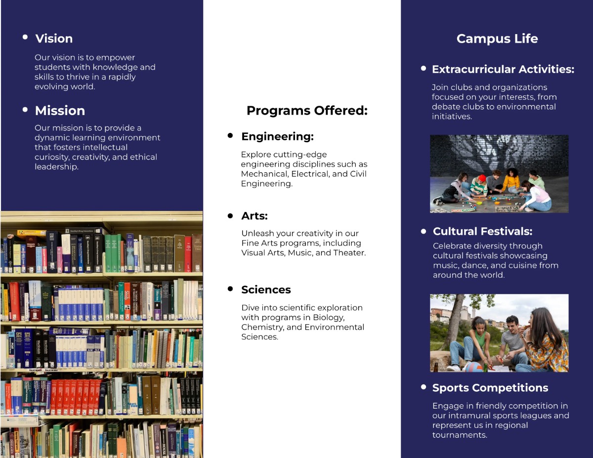 Free College Brochure Template to Edit Online