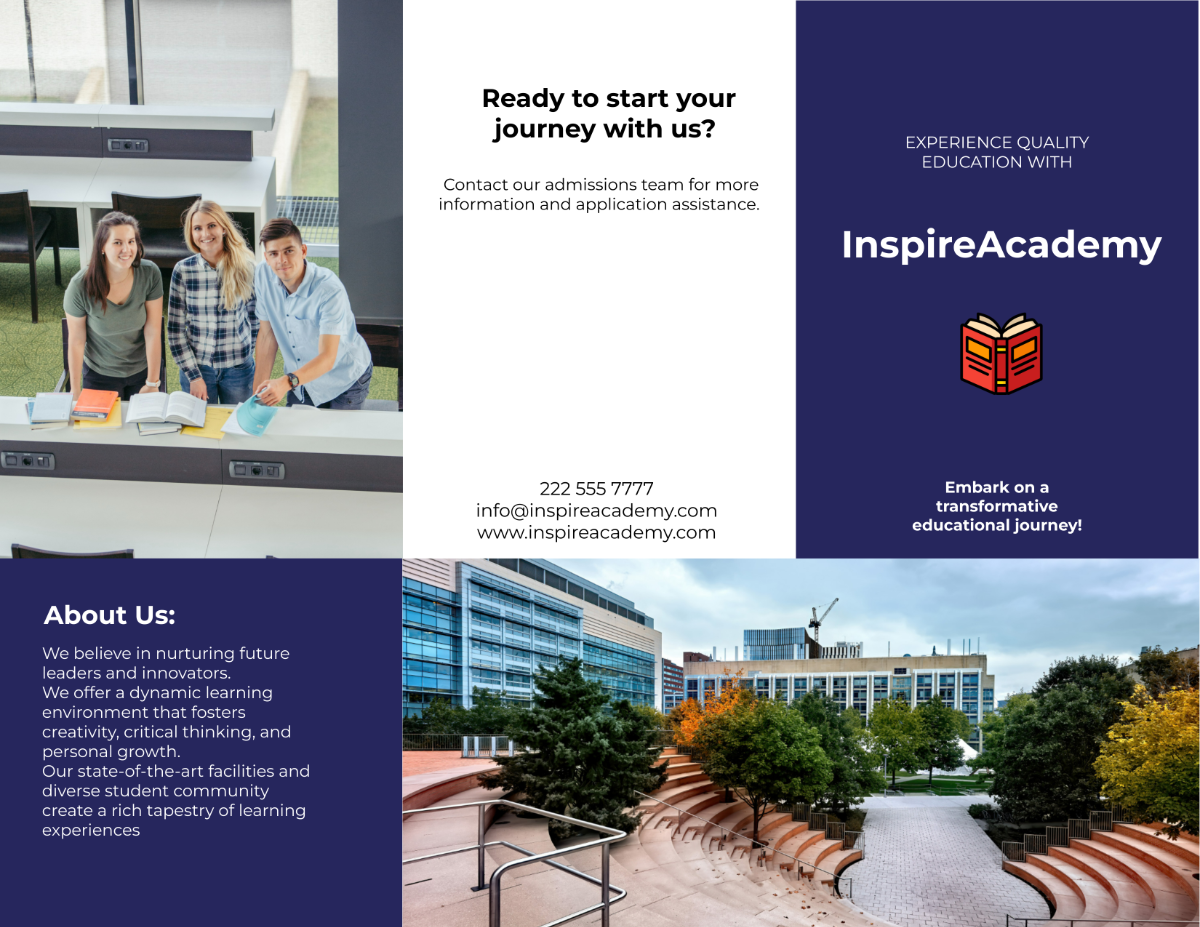 College Brochure Template | Template.net