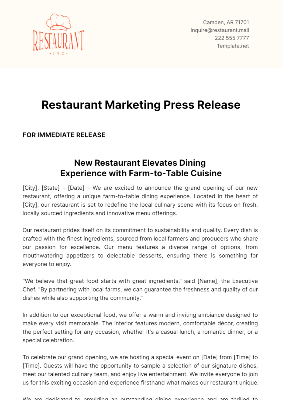 Page 3 FREE Press Release Templates - Edit Online & Download | Template.net