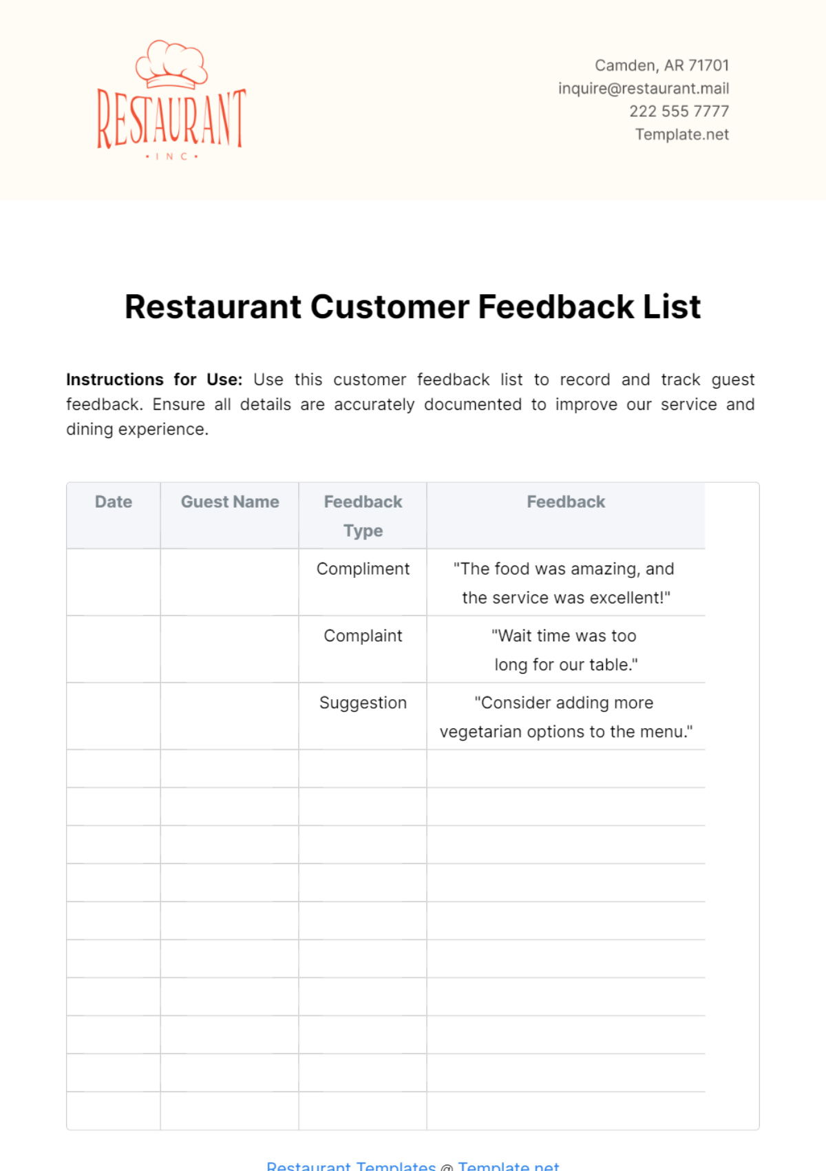 Free Contact List Templates Editable And Printable