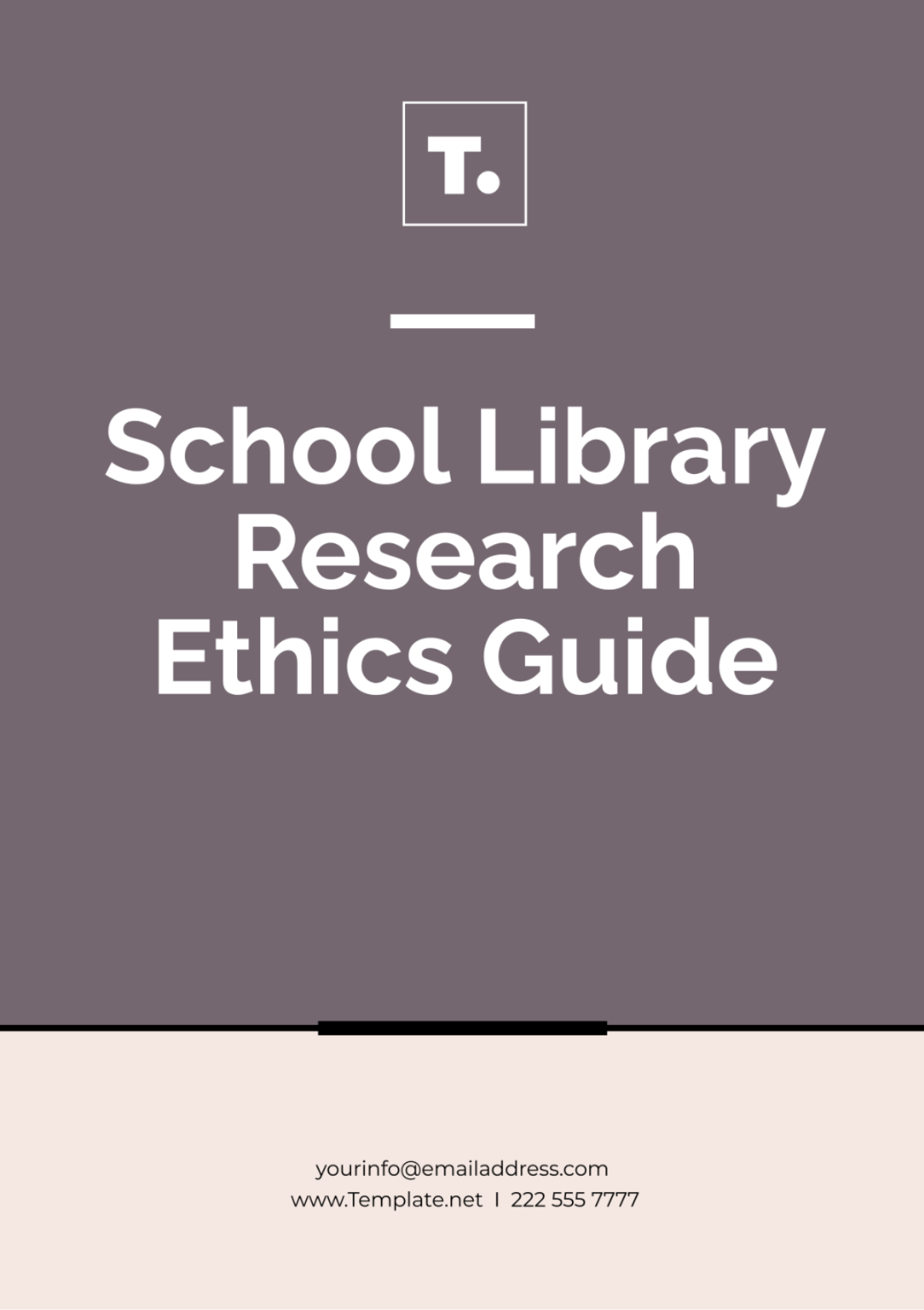 Free School Library Research Ethics Guide Template