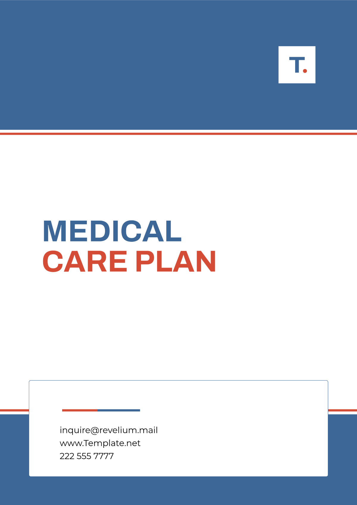 Professional Medical Care Plan Template - Edit Online & Download