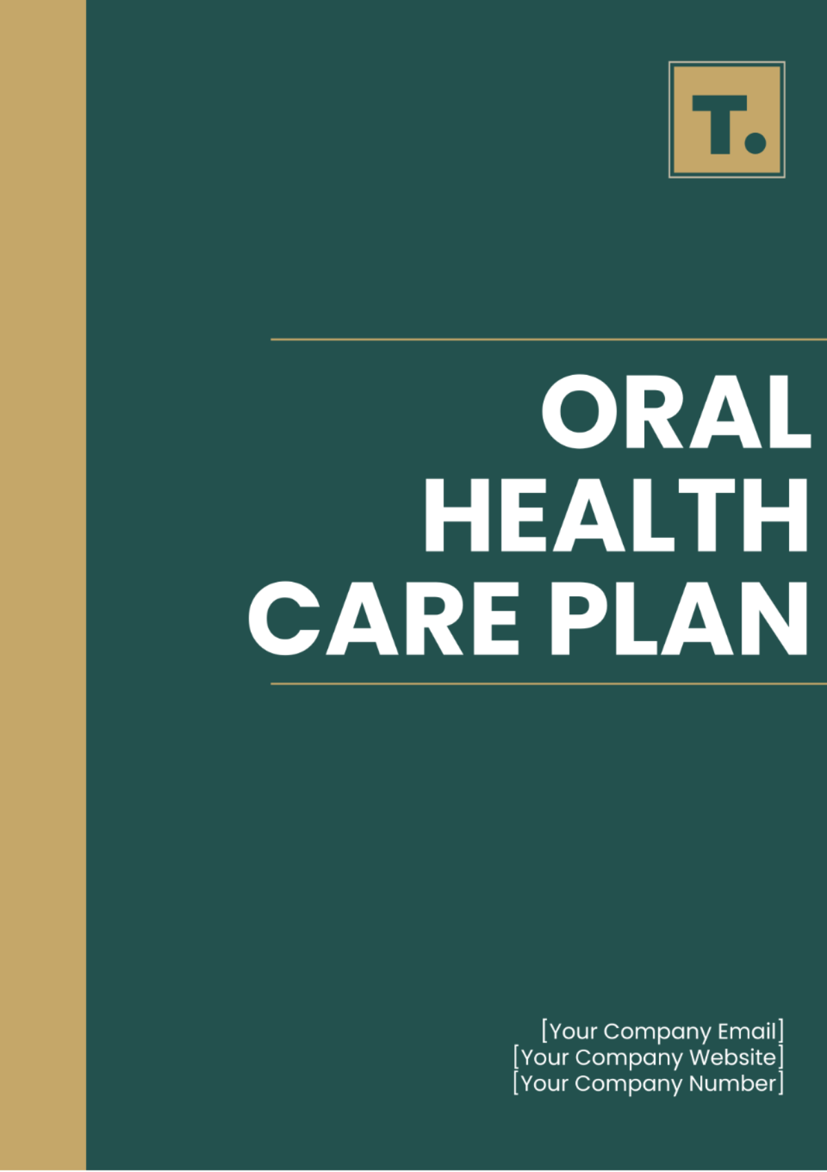 Free Oral Health Care Plan Template to Edit Online