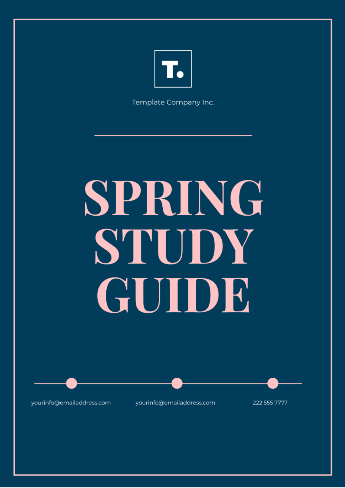 Free Spring Study Guide Template