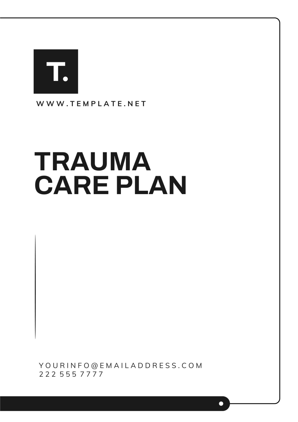 Trauma Care Plan Template