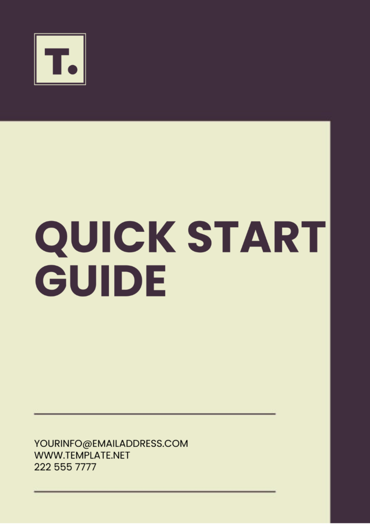 Quick Start Guide Template