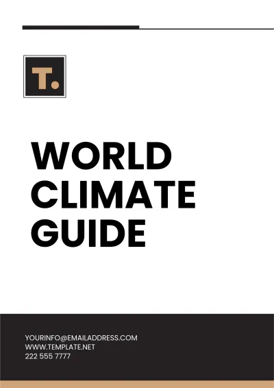 Free World Climate Guide Template to Edit Online