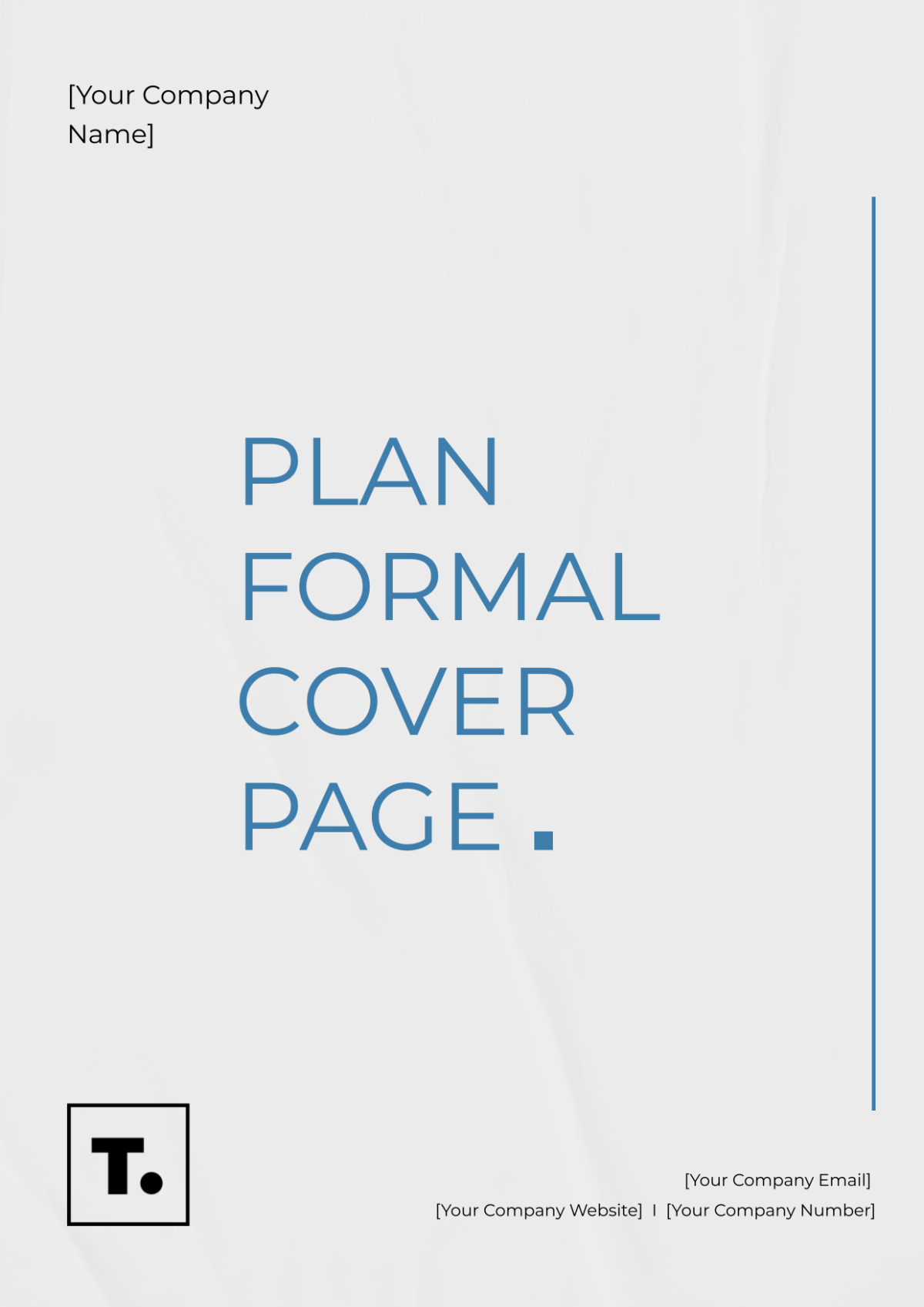 Plan Formal Cover Page Template - Edit Online & Download Example ...