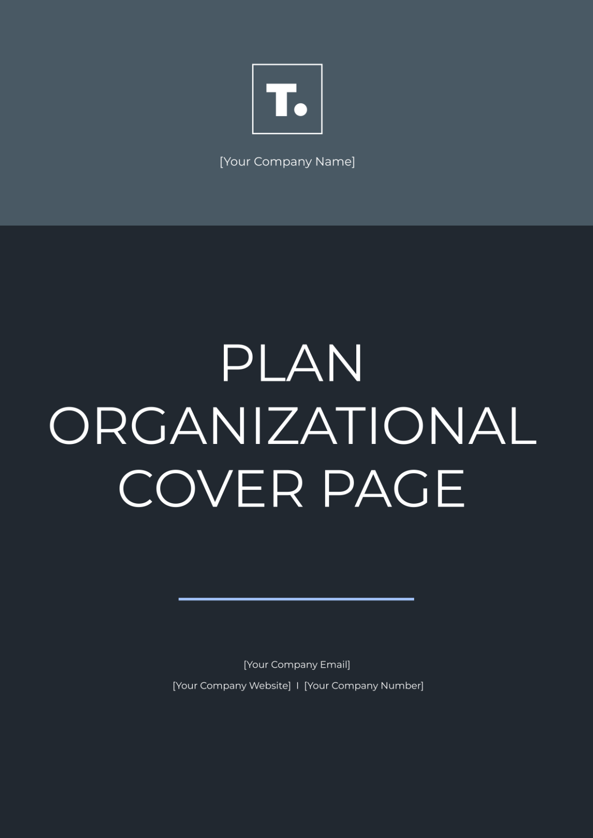 Plan Organizational Cover Page Templates - Edit Online & Download ...