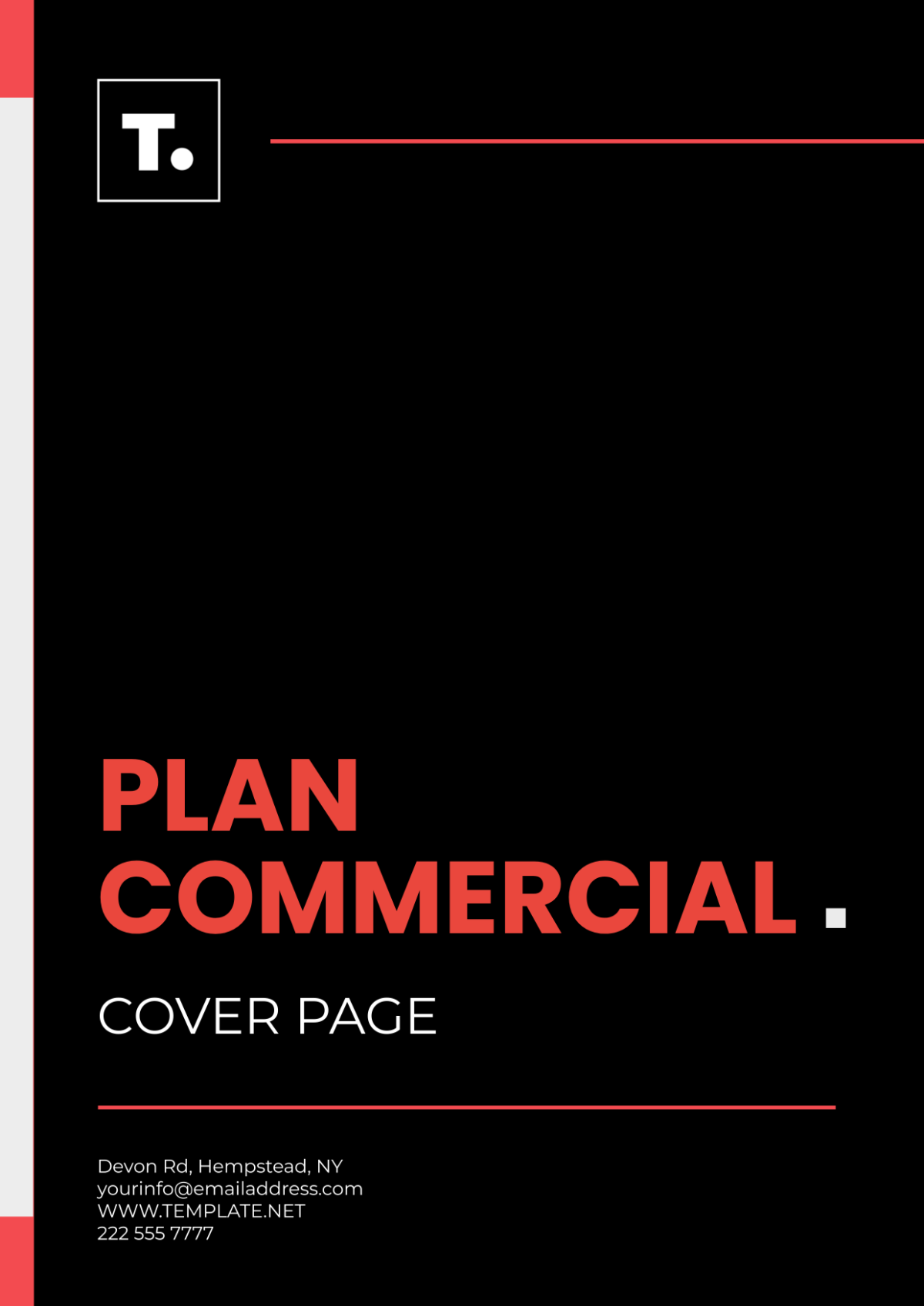 Plan Commercial Cover Page