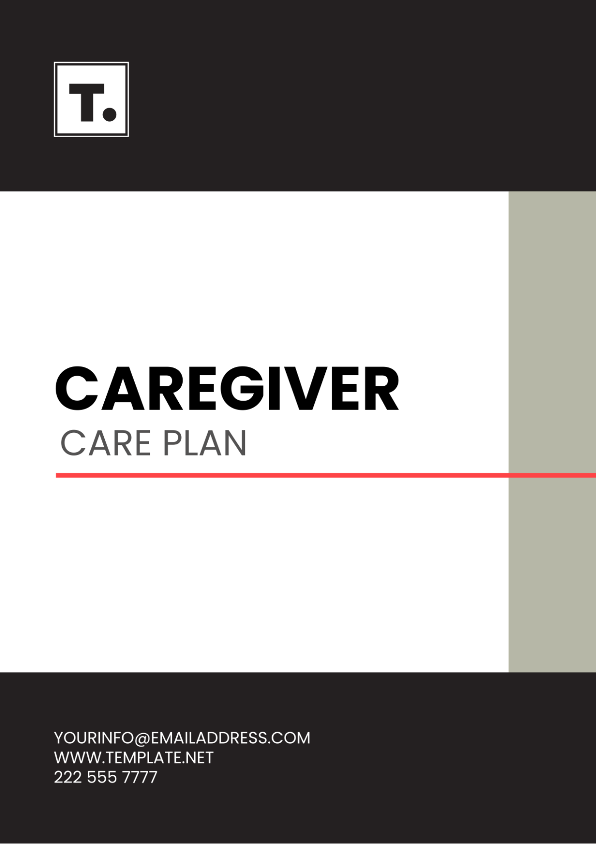 Caregiver Care Plan Template