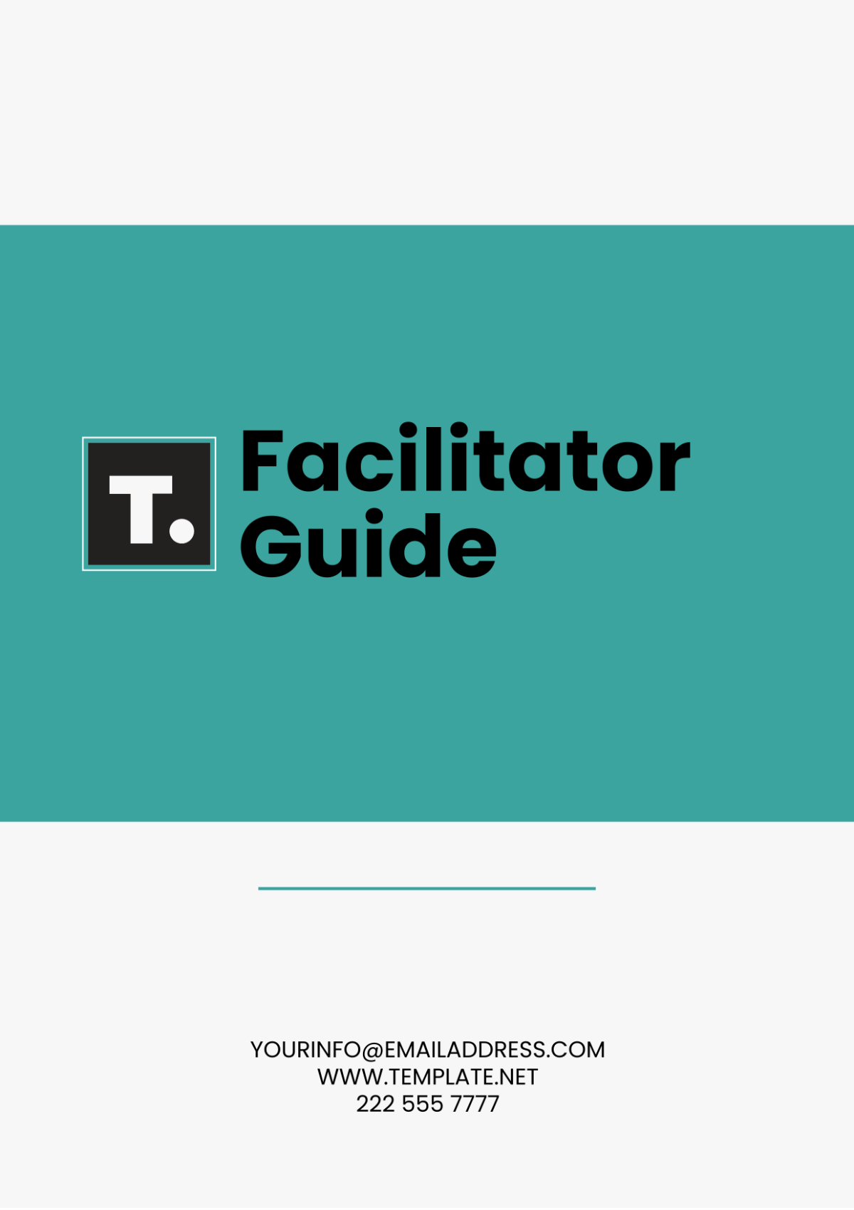Free Facilitator Guide Template
