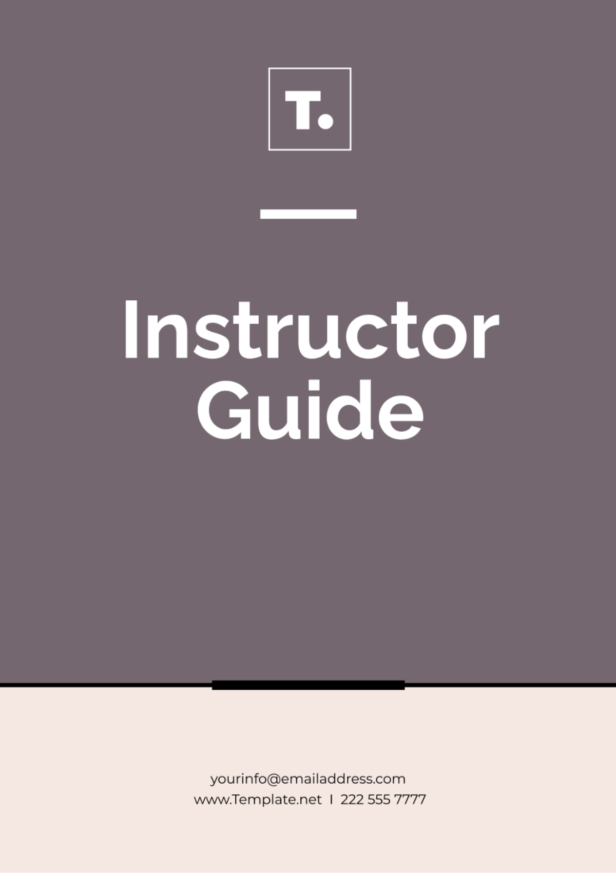 Instructor Guide Template - Edit Online & Download