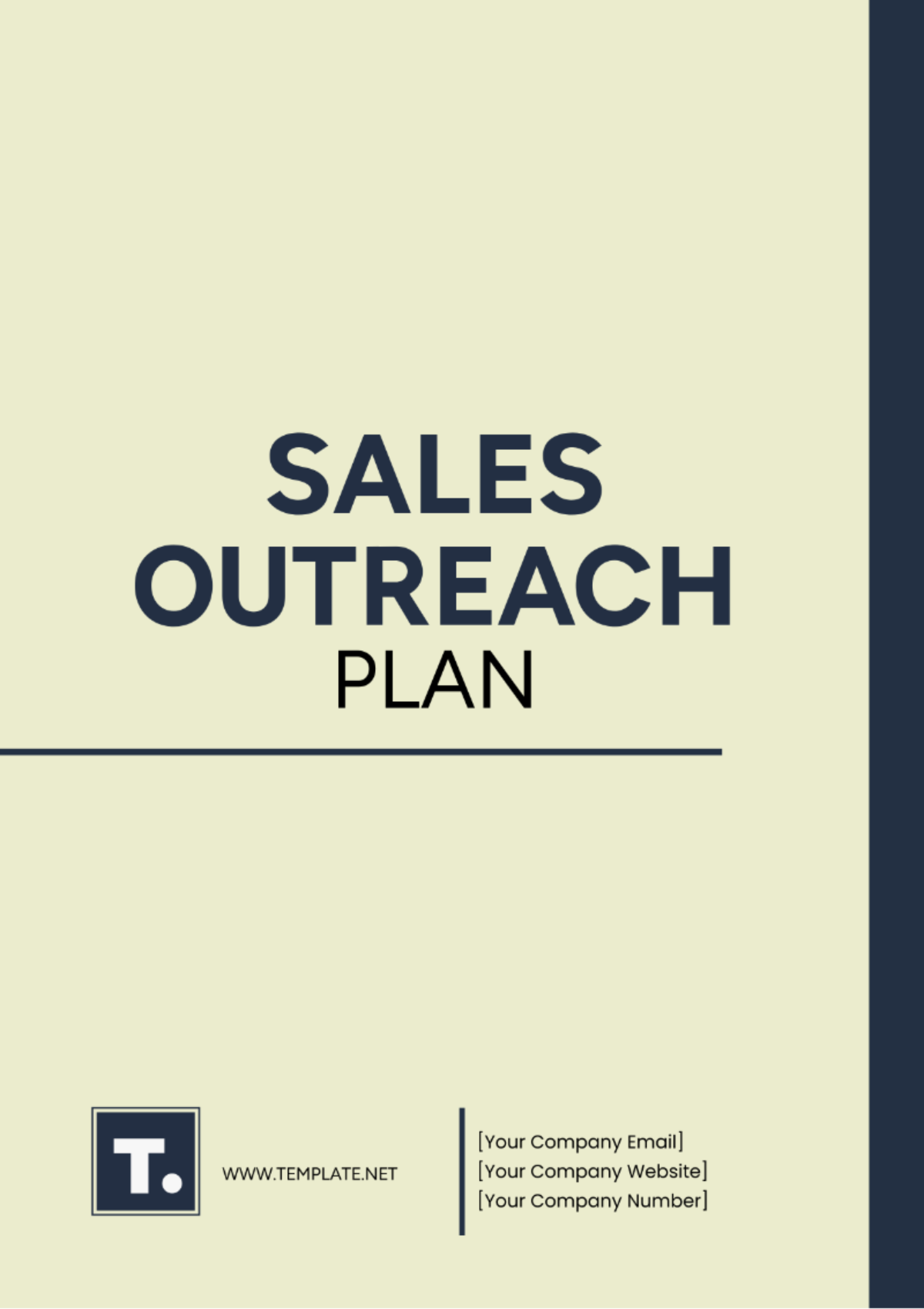 Sales Outreach Plan Template - Edit Online & Download