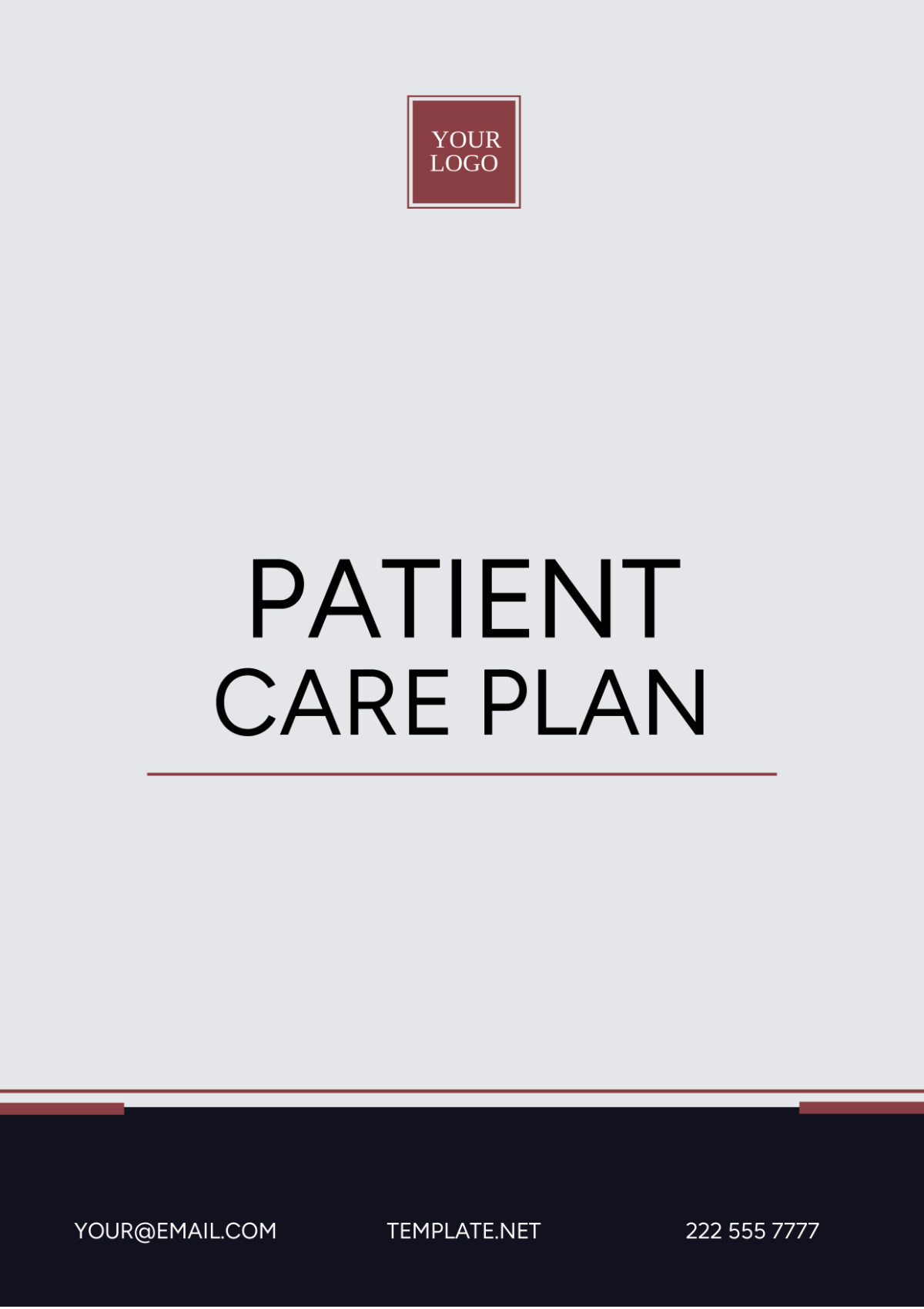 Patient Care Plan Template