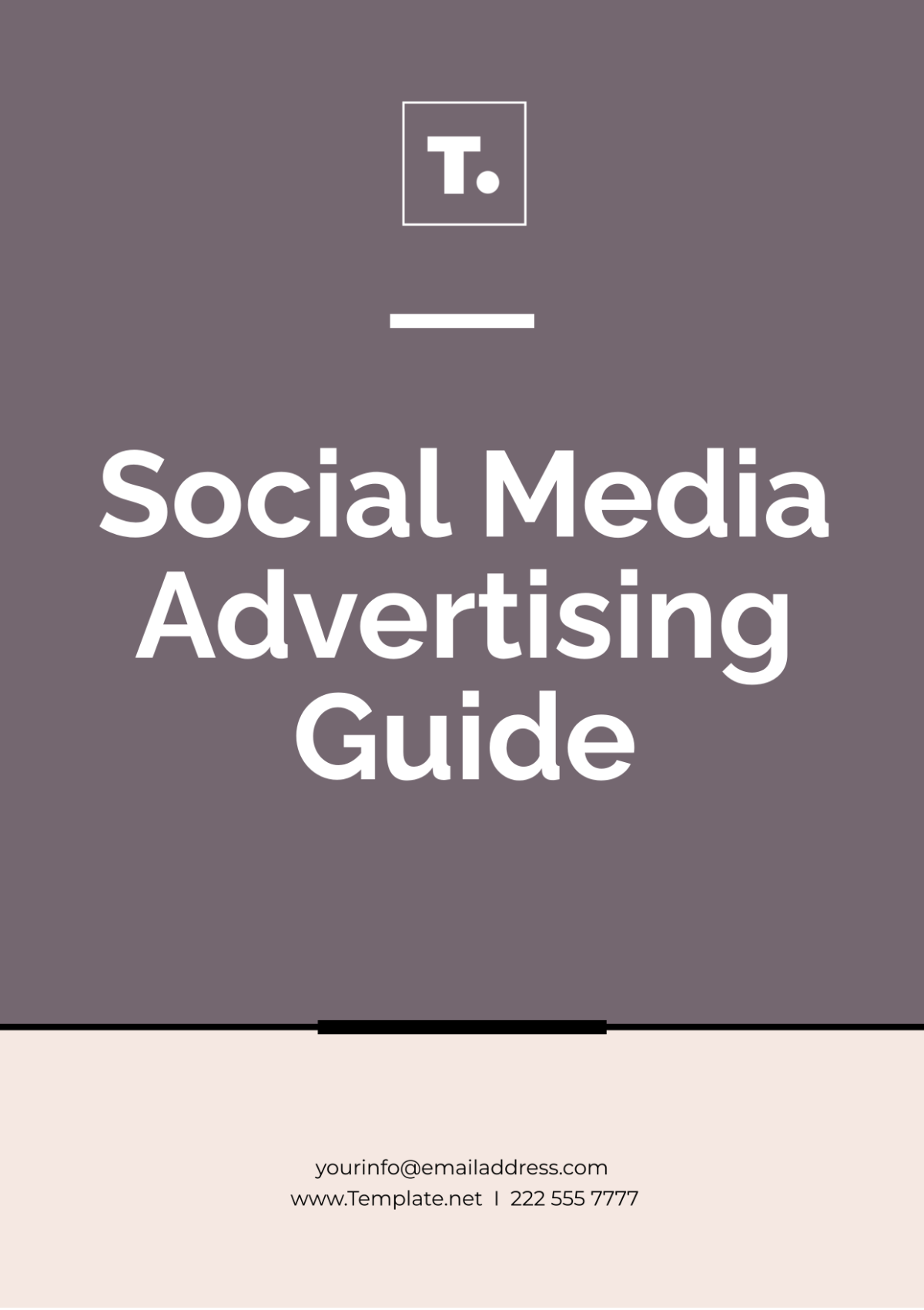 Social Media Advertising Guide Template - Edit Online & Download