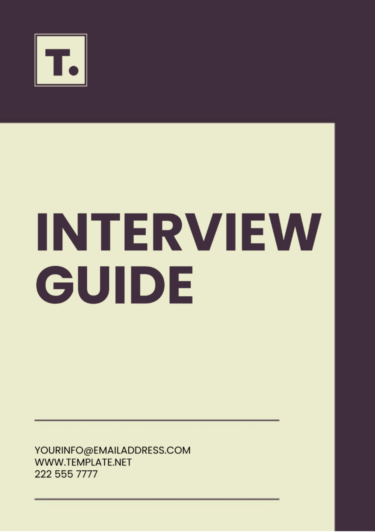 Interview Guide Template - Edit Online & Download Example | Template.net