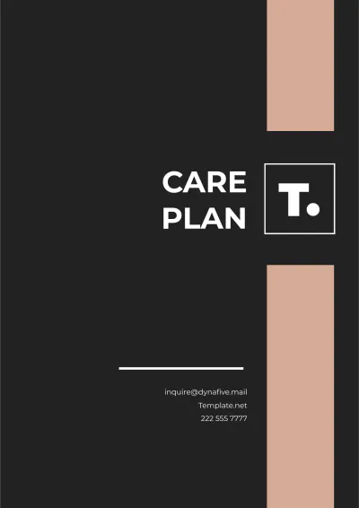 Free Care Plan Template to Edit Online