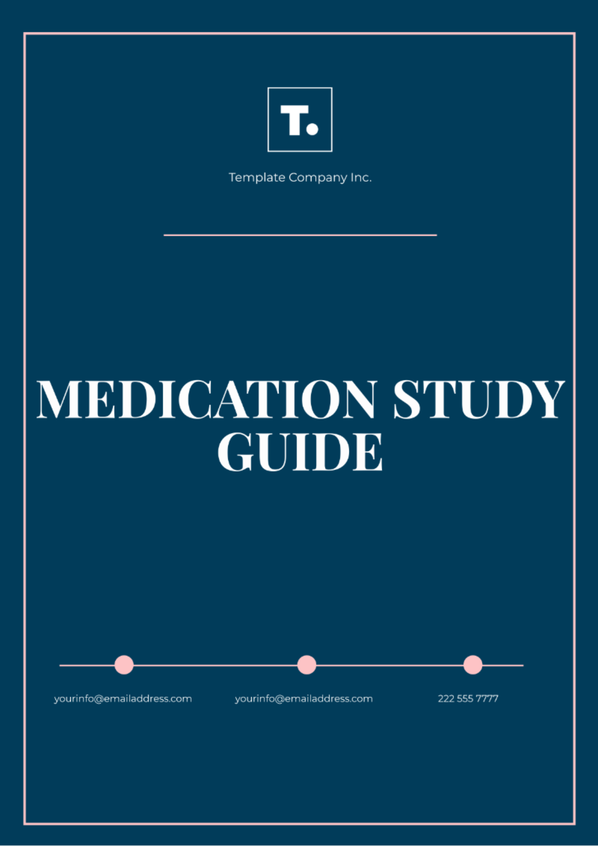 Medication Study Guide Template