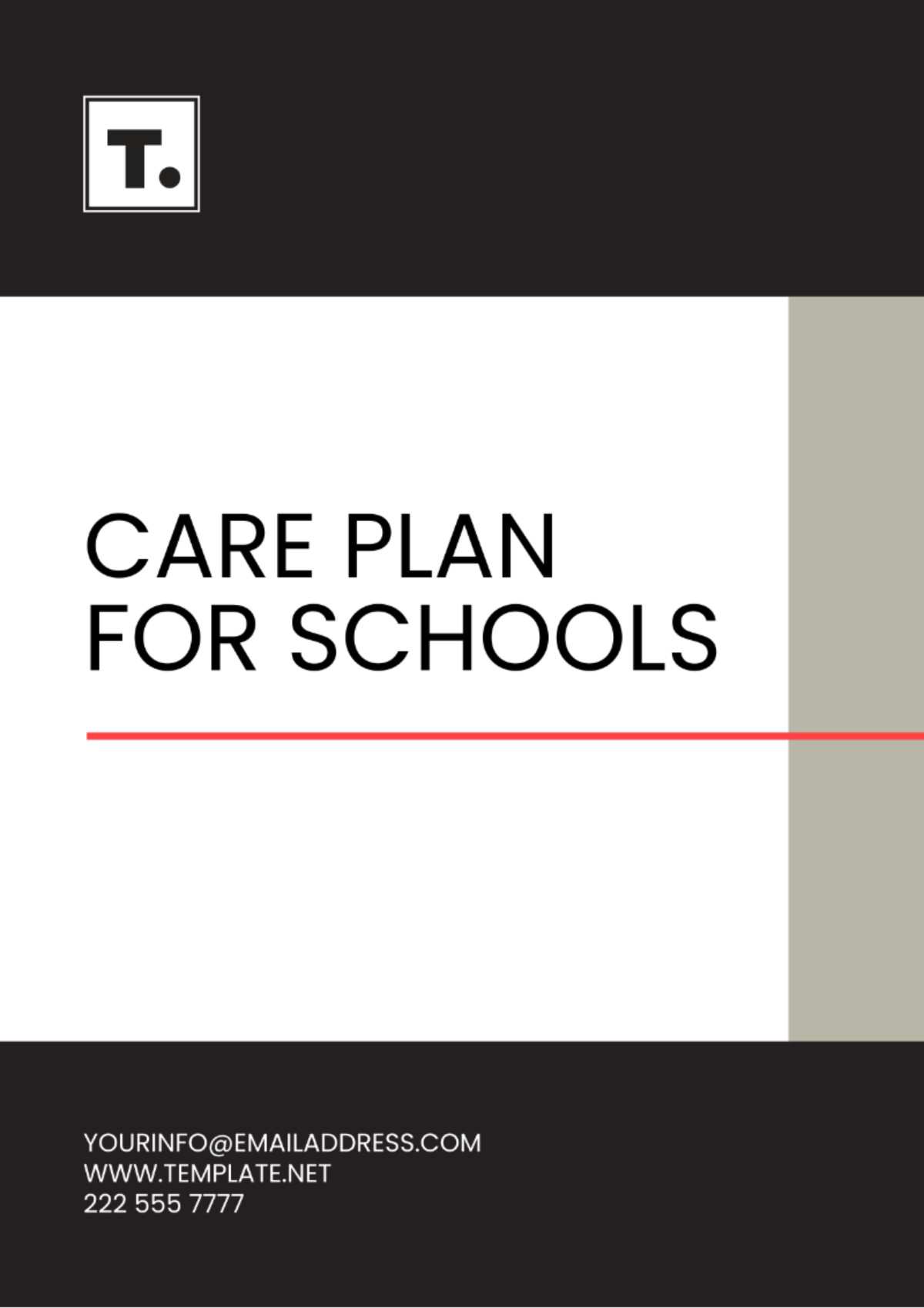 Care Plan Template For Schools