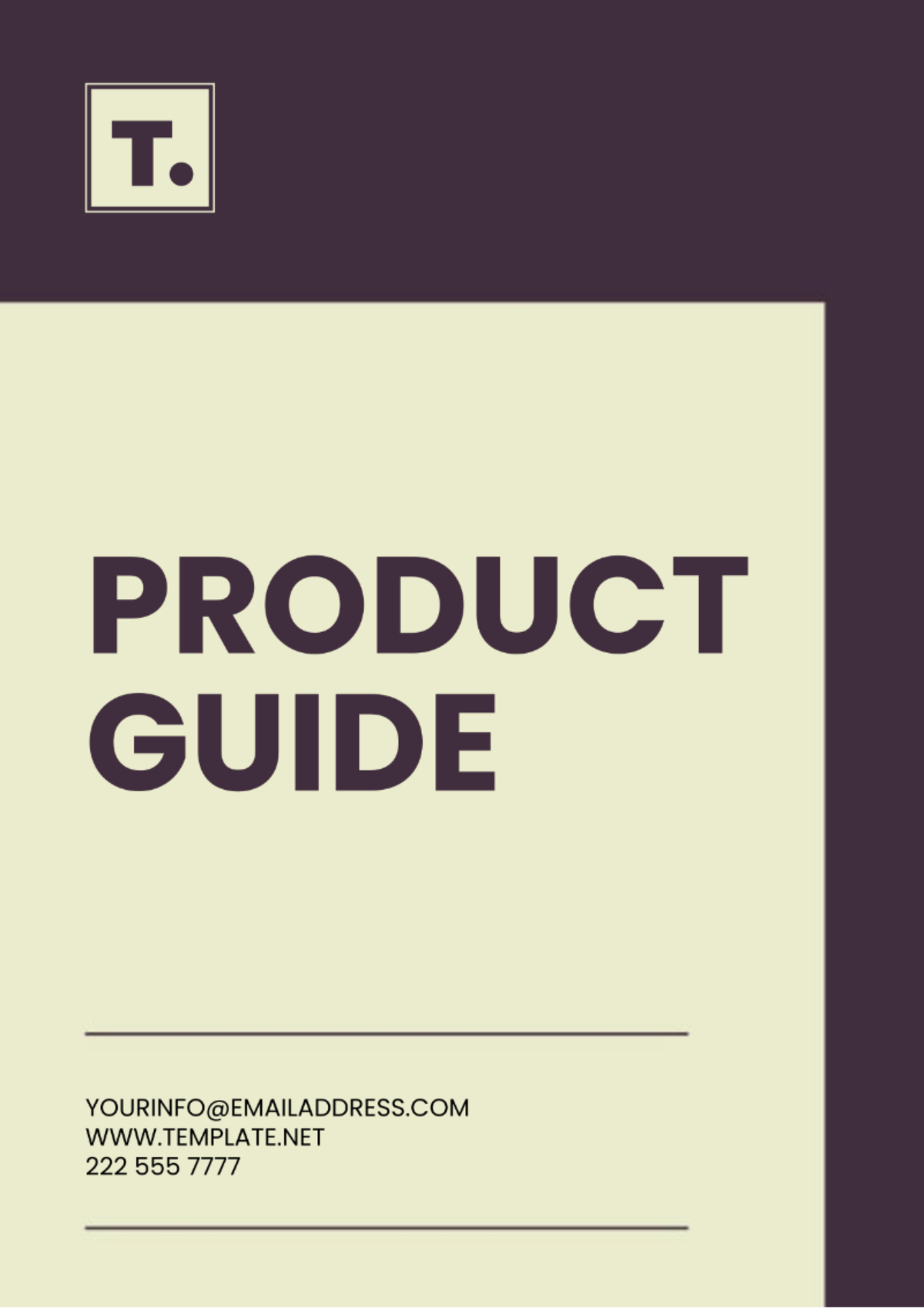 Product Guide Template - Edit Online & Download