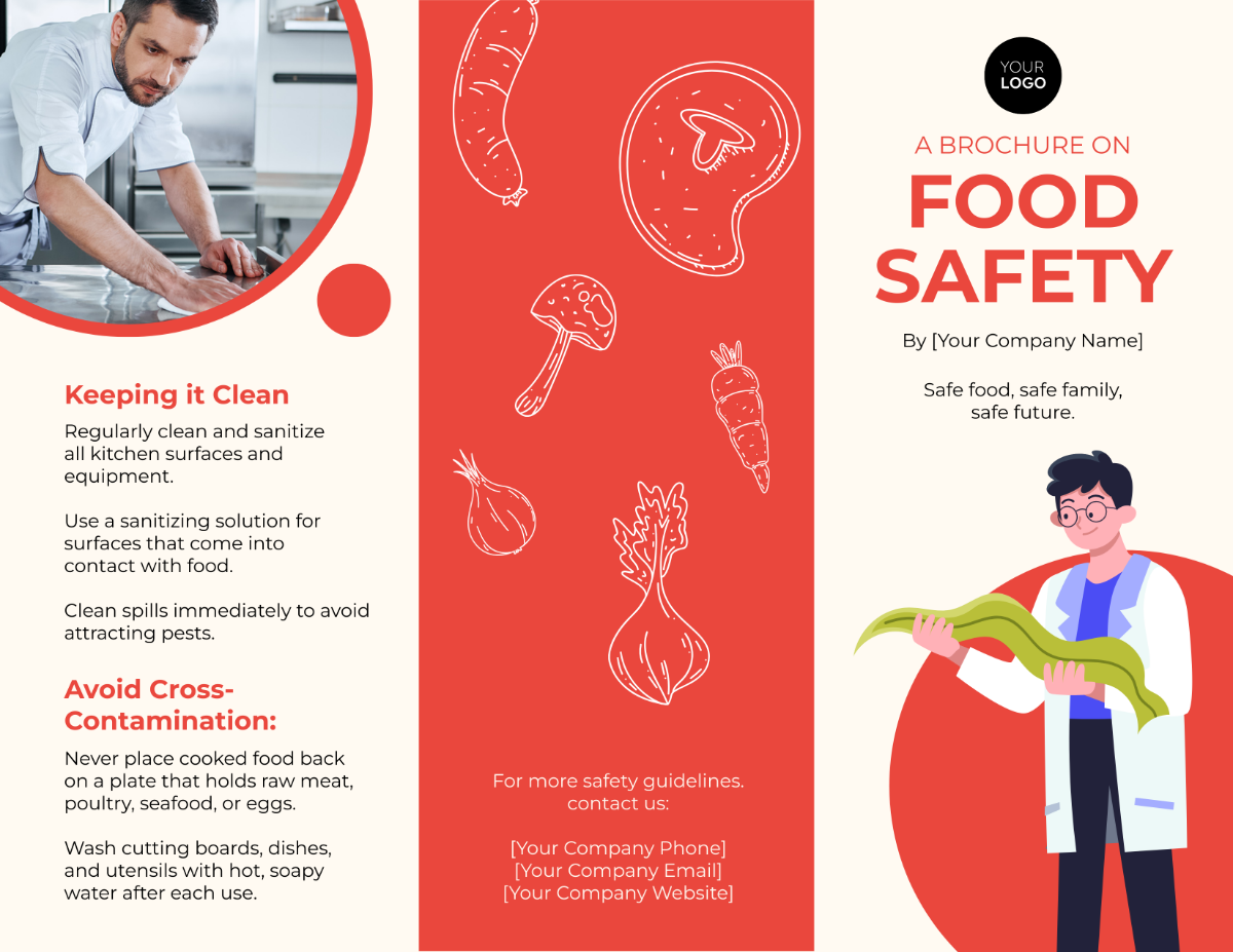 Food Safety Brochure Template