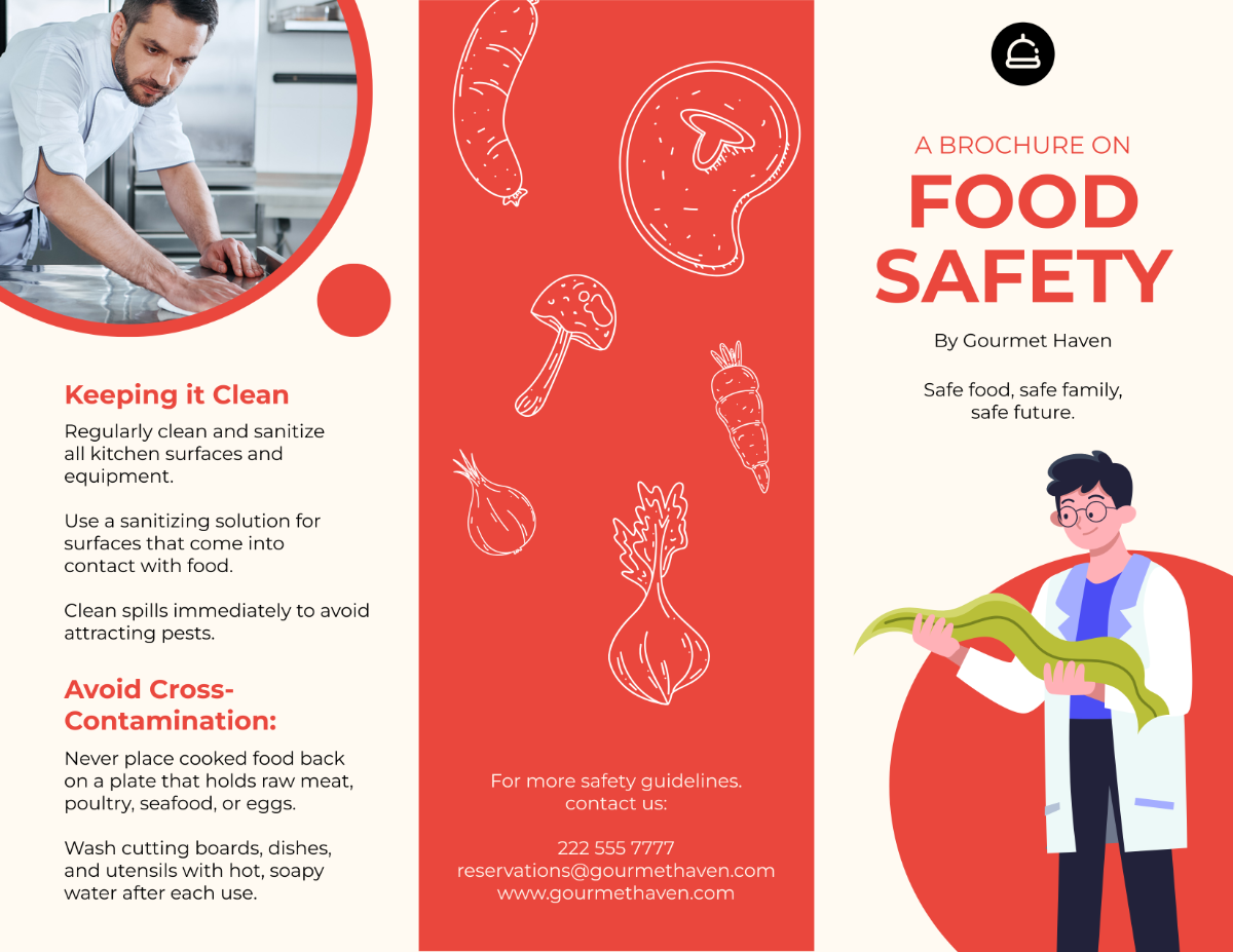 Free Food Safety Brochure Template To Edit Online