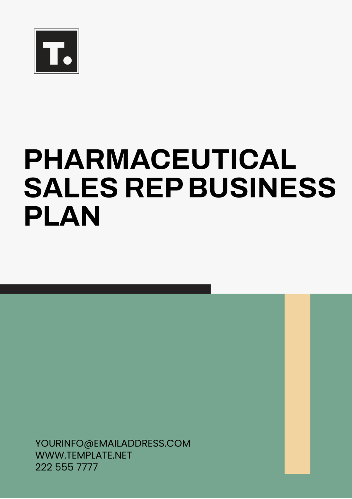 Pharmaceutical Sales Rep Business Plan Template