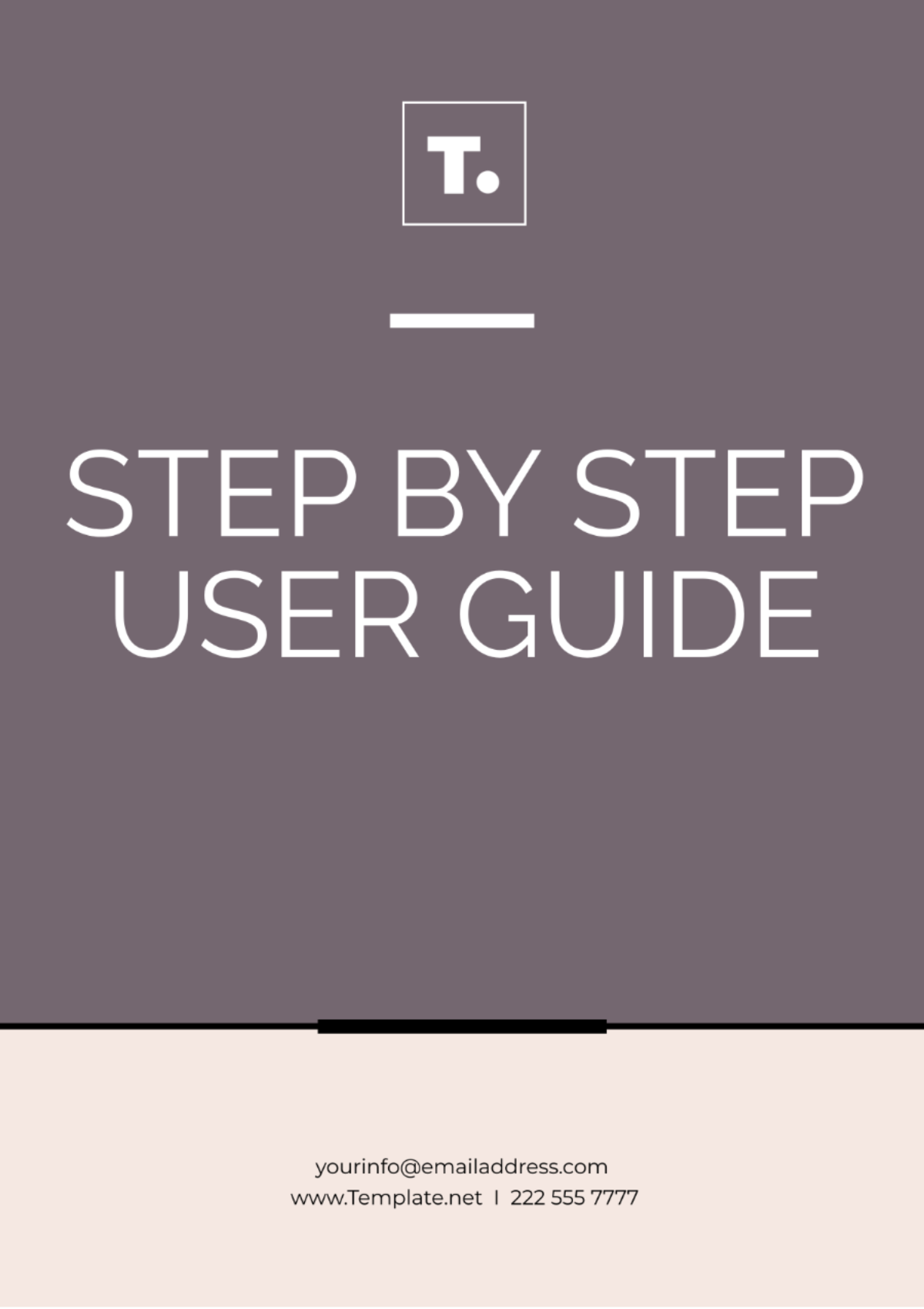 Step By Step User Guide Template