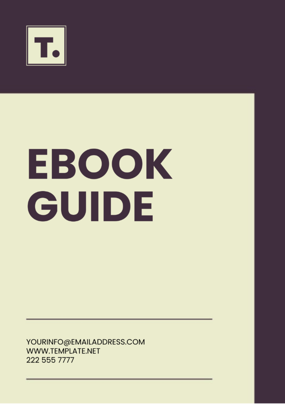 Ebook Guide Template - Edit Online & Download