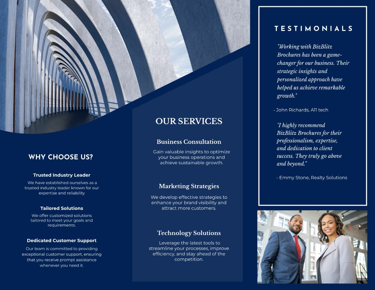 Free Business Brochure Template to Edit Online