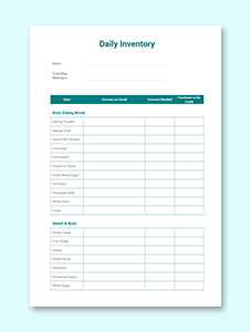 Sample Inventory List Template in Microsoft Word | Template.net