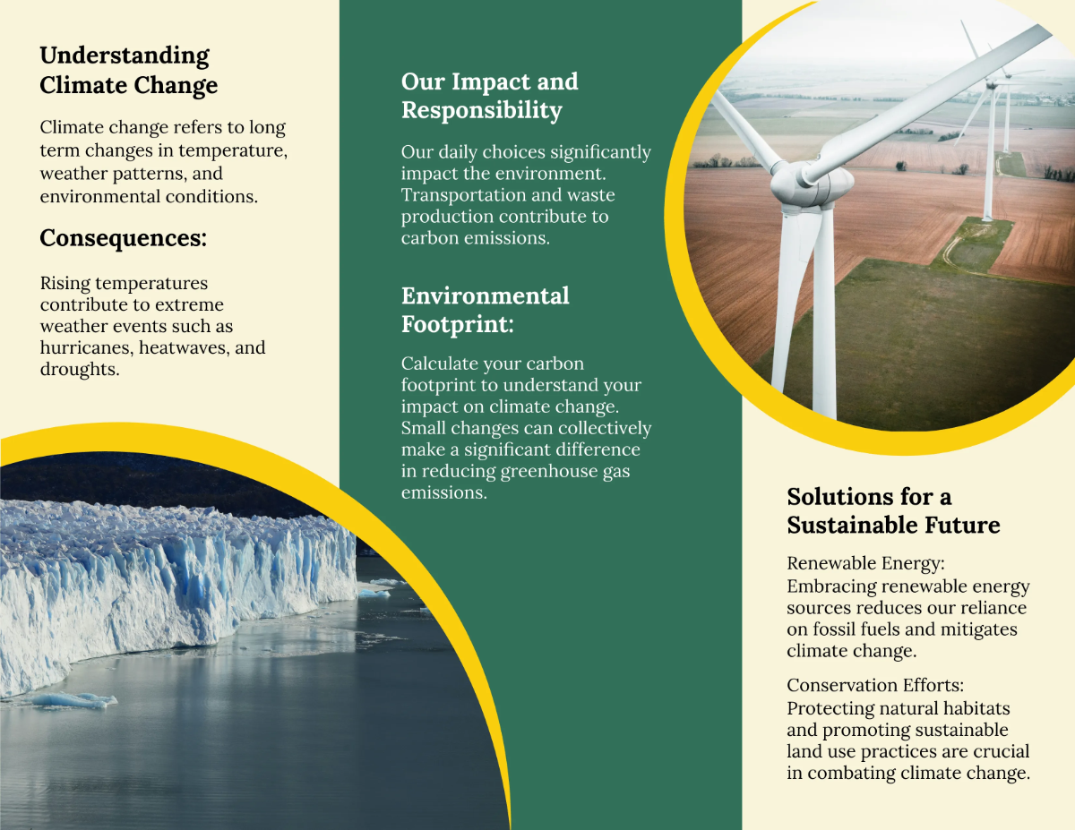 Free School Project Brochure Template to Edit Online